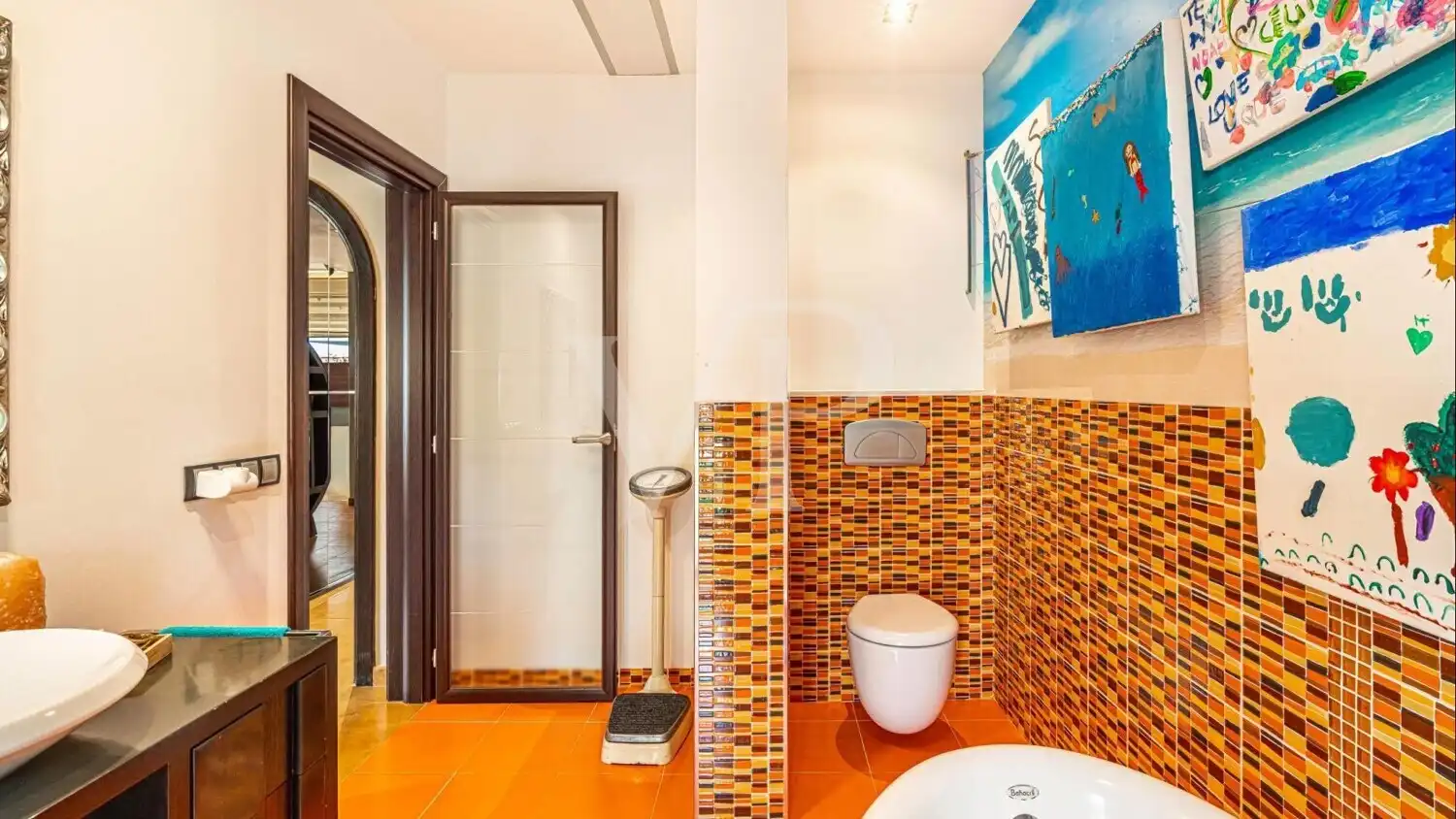 Bathroom of Houses for sale in Arona  with Air Conditioner, Parquet flooring and Terrace