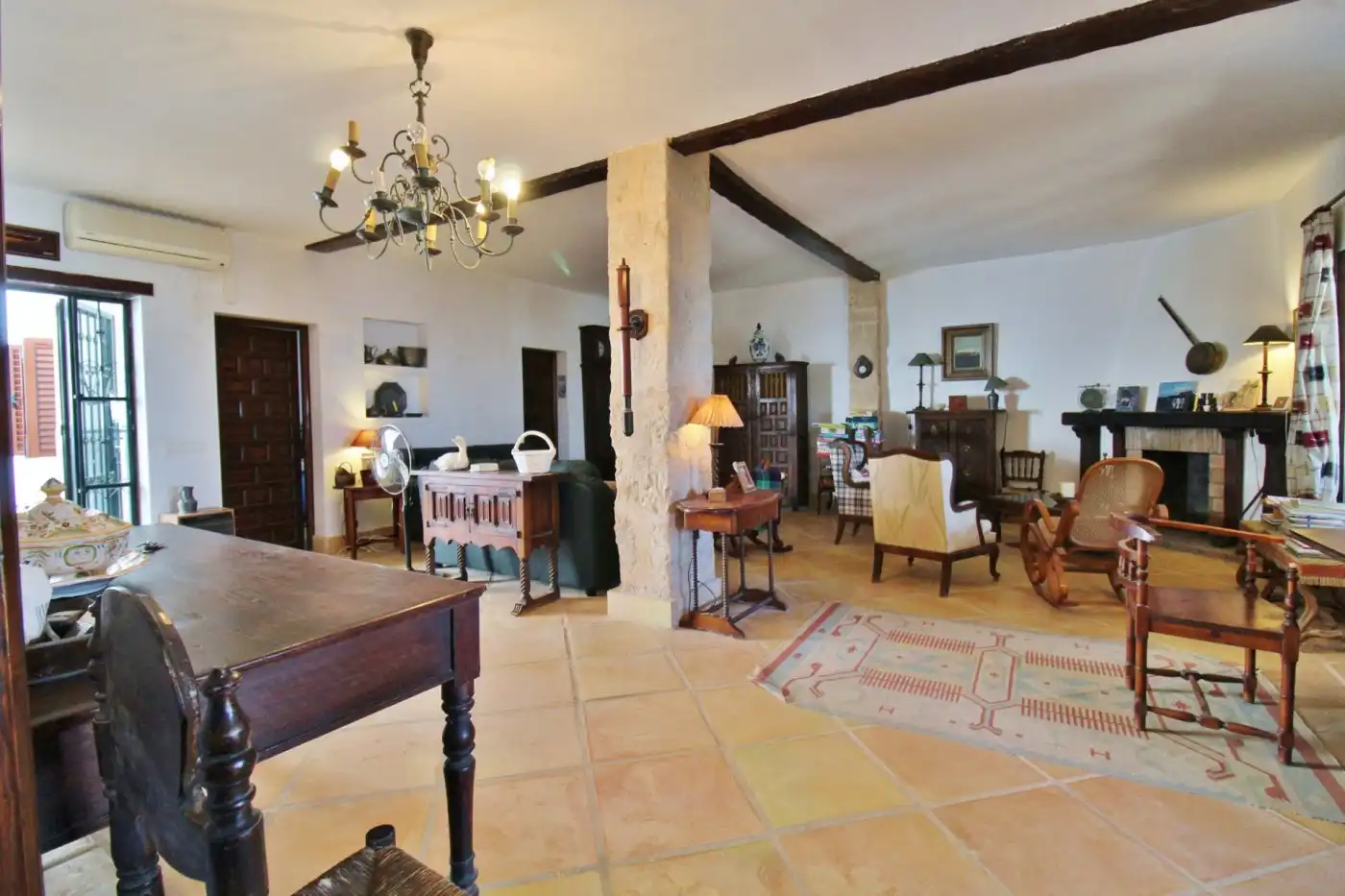 Sala de estar de Casa o chalet en venta en Moraira con Aire acondicionado, Calefacción y Jardín privado