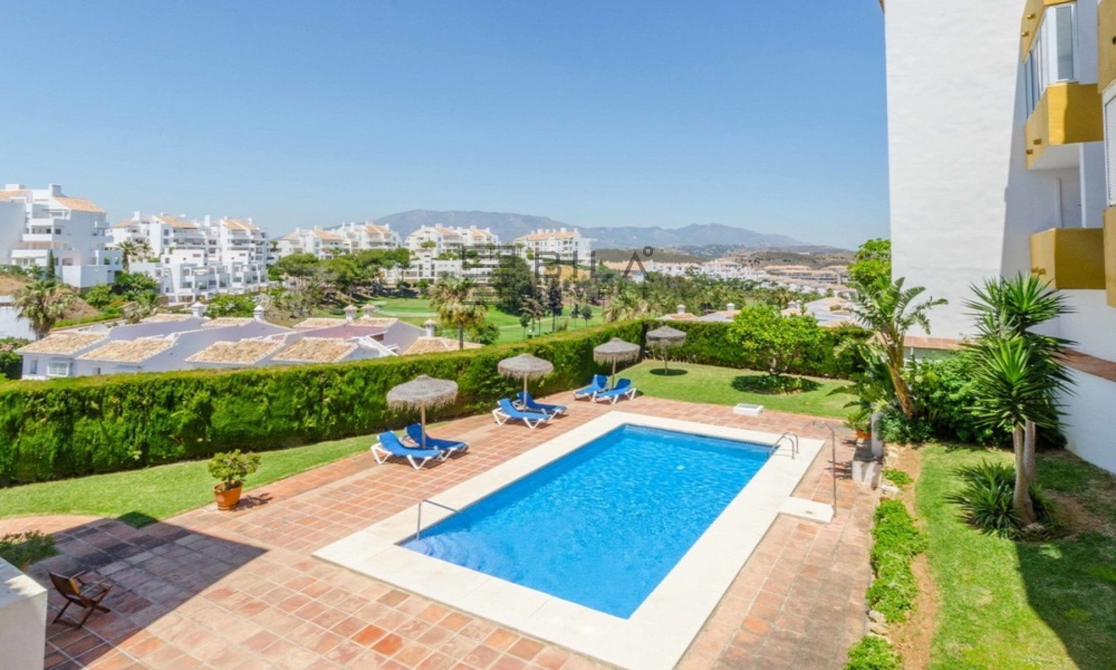 Garden of Flat for sale in Mijas  with Air Conditioner, Terrace and Swimming Pool