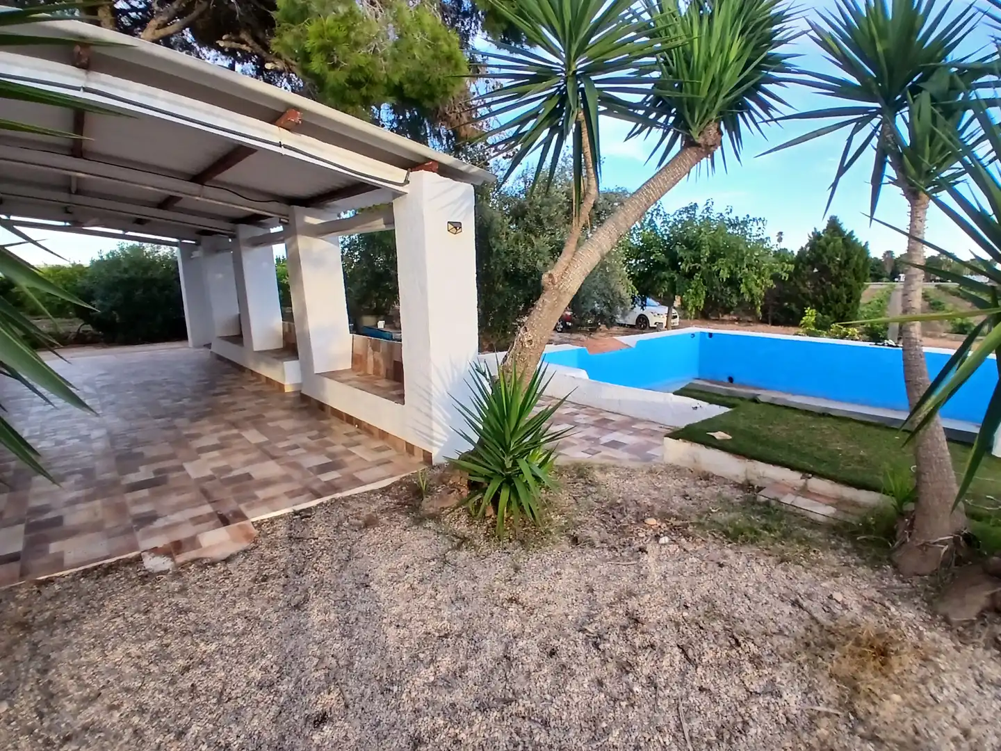 Piscina de Finca rústica de alquiler en Alcanar con Jardín privado, Terraza y Piscina