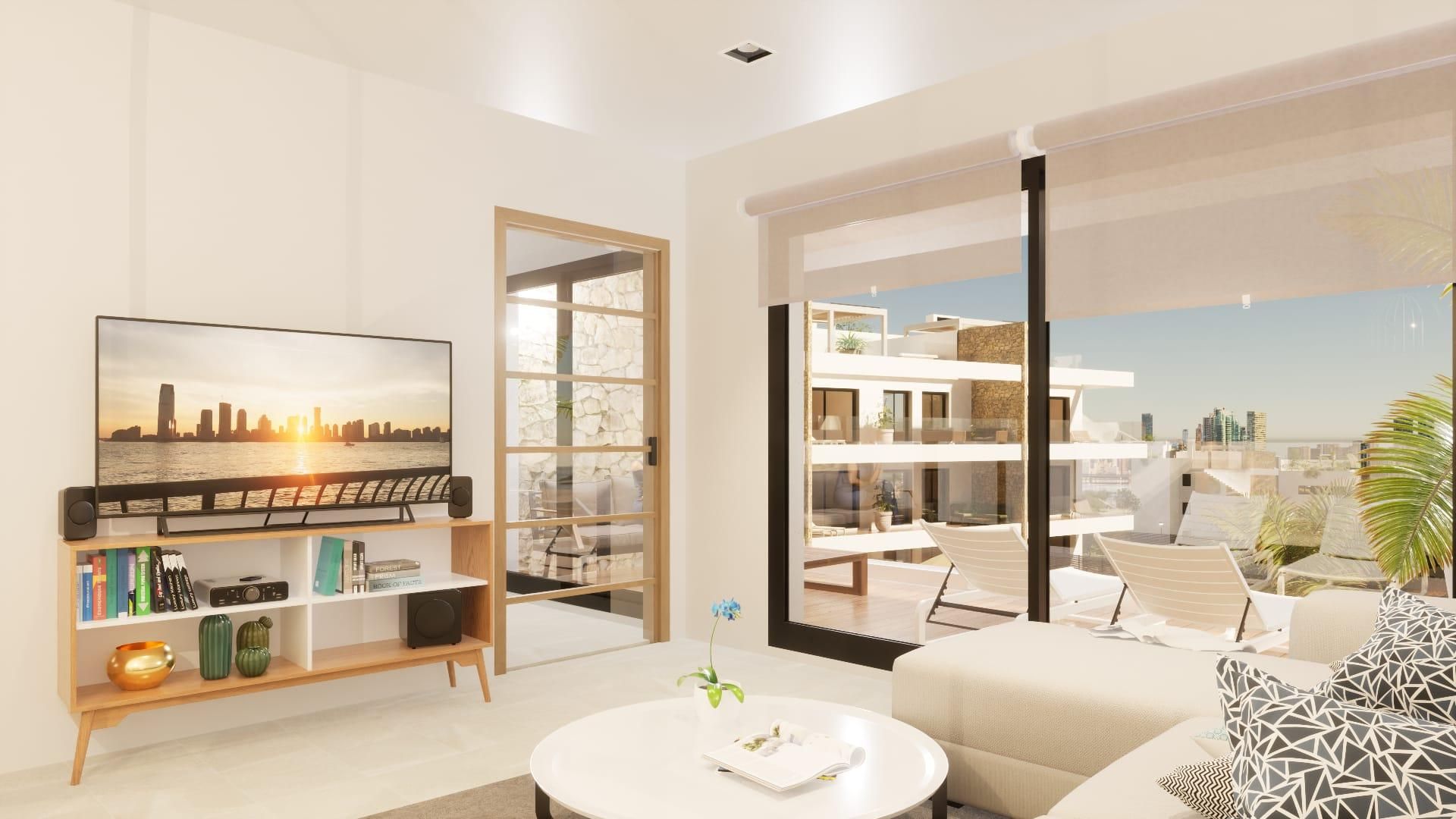 Living room of Study for sale in Finestrat  with Community pool