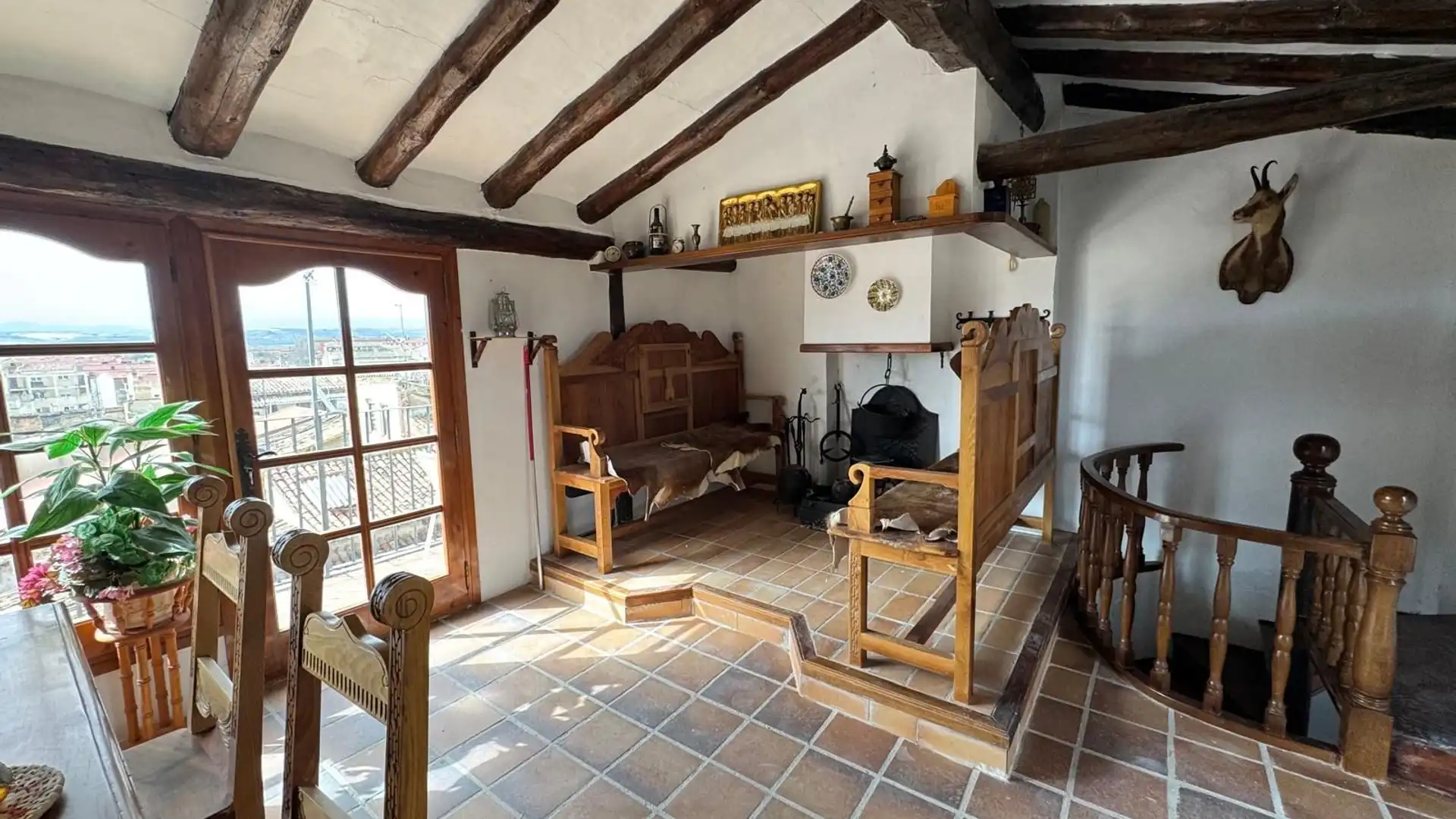 Sala d'estar de Finca rústica en venda en Borja amb Calefacció i Moblat