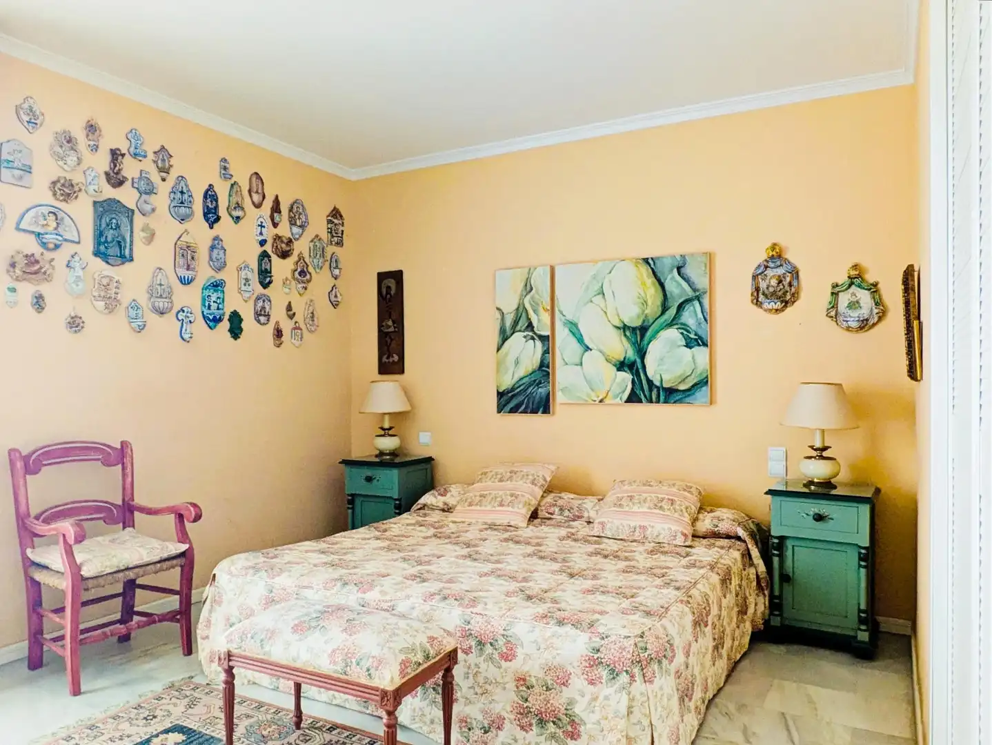 Bedroom of Flat for sale in Marbella  with Air Conditioner, Heating and Private garden