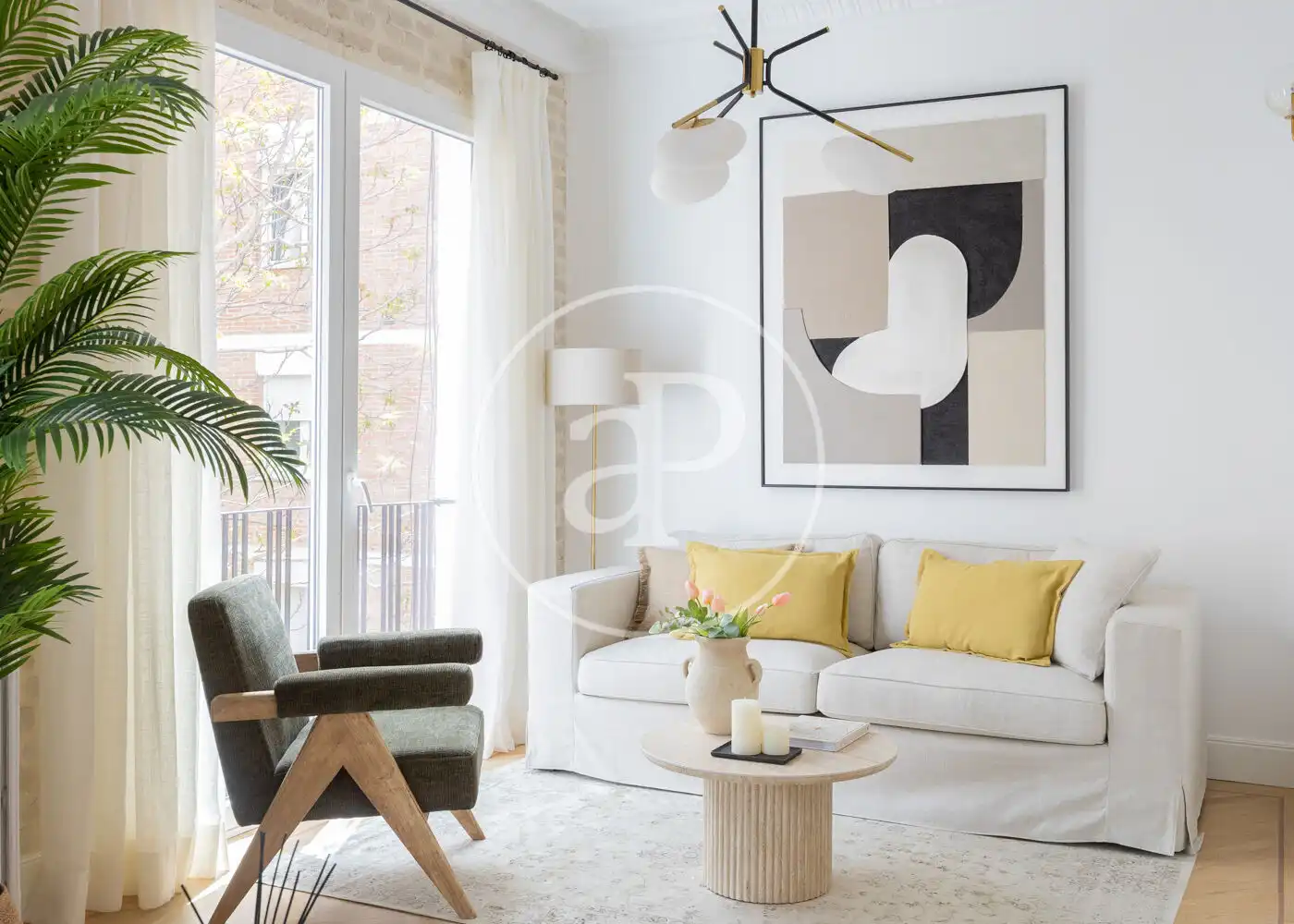 Wohnzimmer von Wohnung zum Verkauf in Madrid mit Klimaanlage, Heizung und Abstellraum