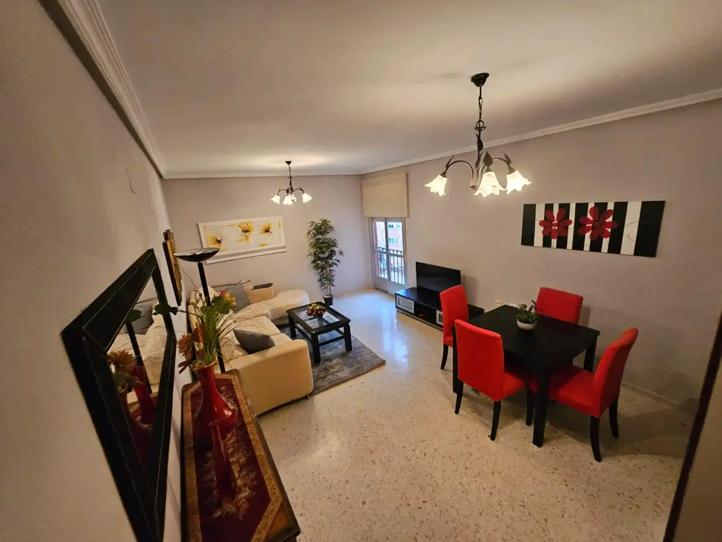 Sala de estar de Piso de alquiler en Cáceres con Amueblado