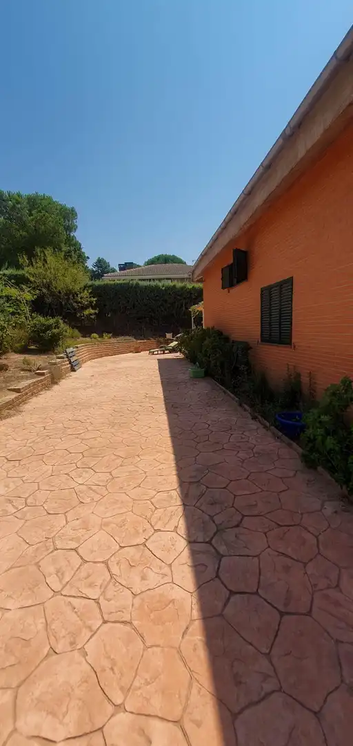 Terraza de Casa o chalet en venta en El Casar con Terraza, Trastero y Piscina