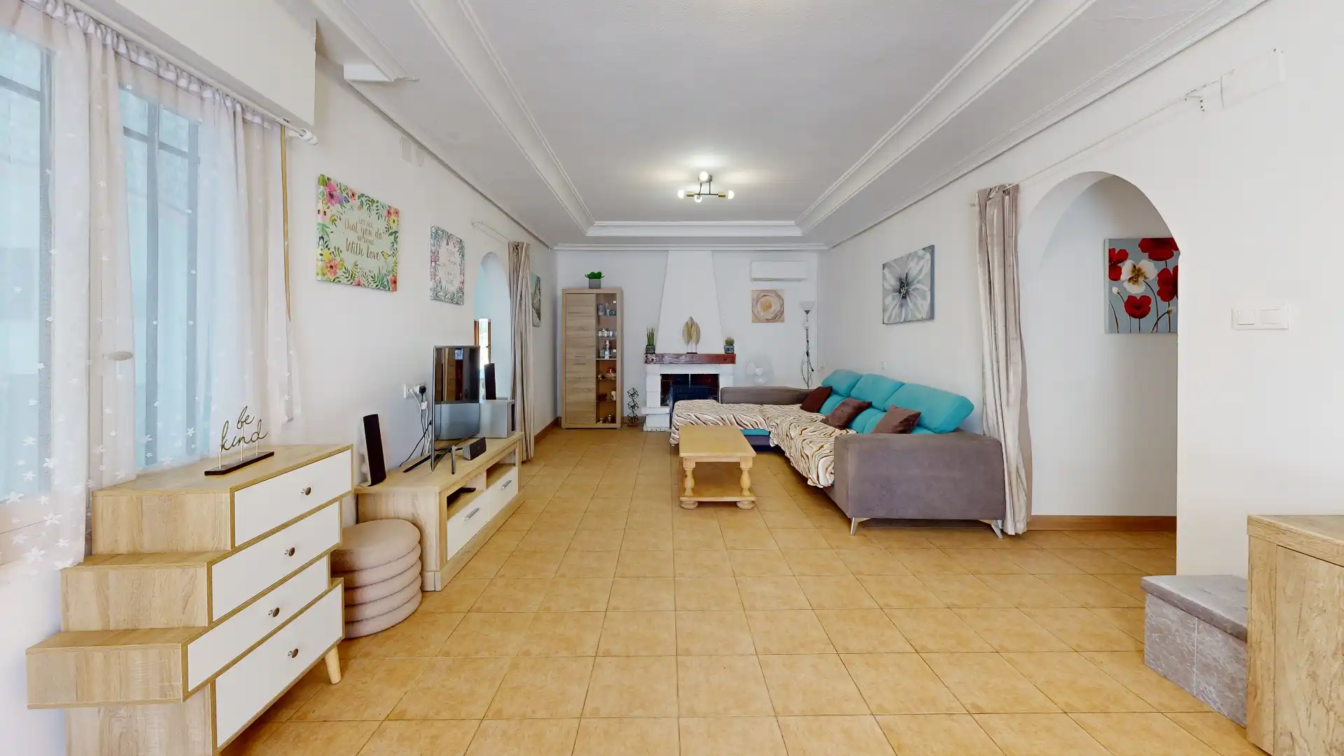 Sala d'estar de Casa o xalet en venda en Aspe amb Aire condicionat, Calefacció i Jardí privat