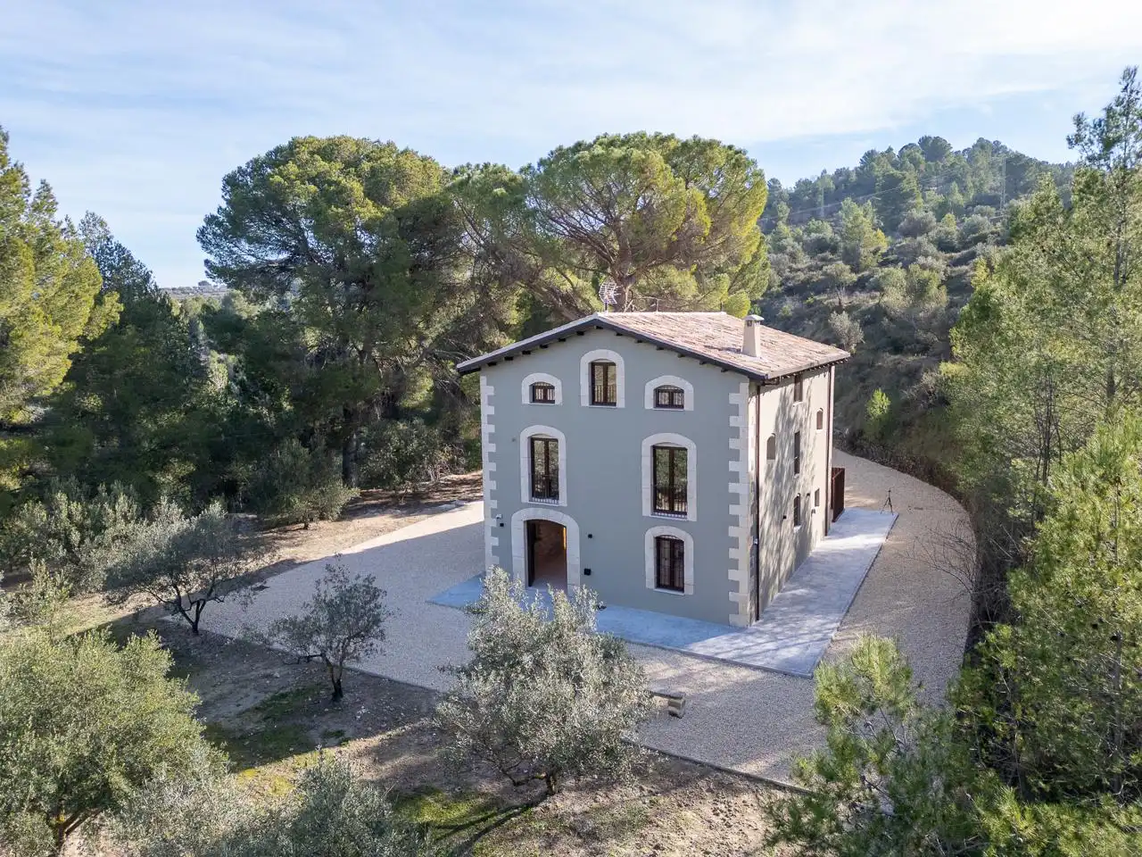 Vista exterior de Casa o chalet en venta en Cocentaina con Aire acondicionado, Jardín privado y Terraza