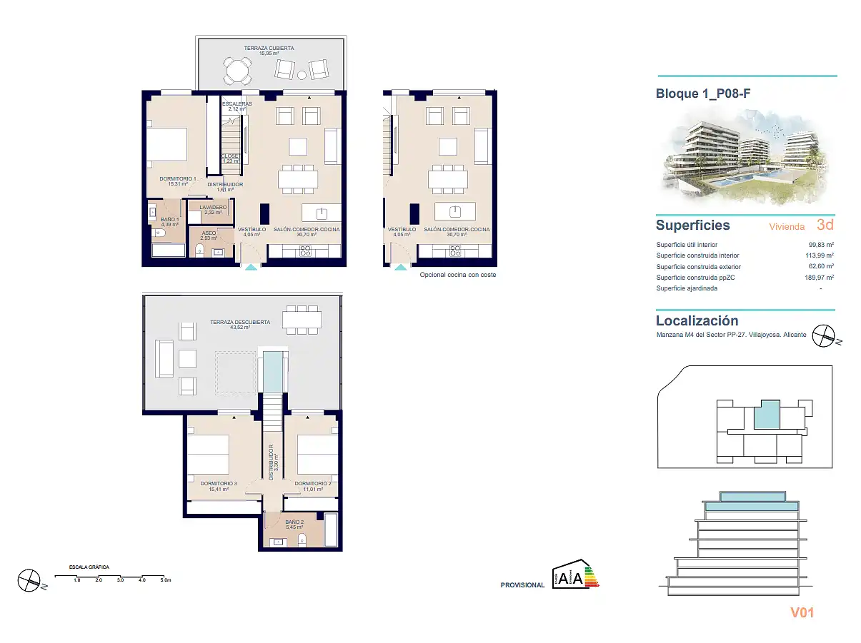 Apartamento con terraza en venta en Platja de Torres, imagen 19