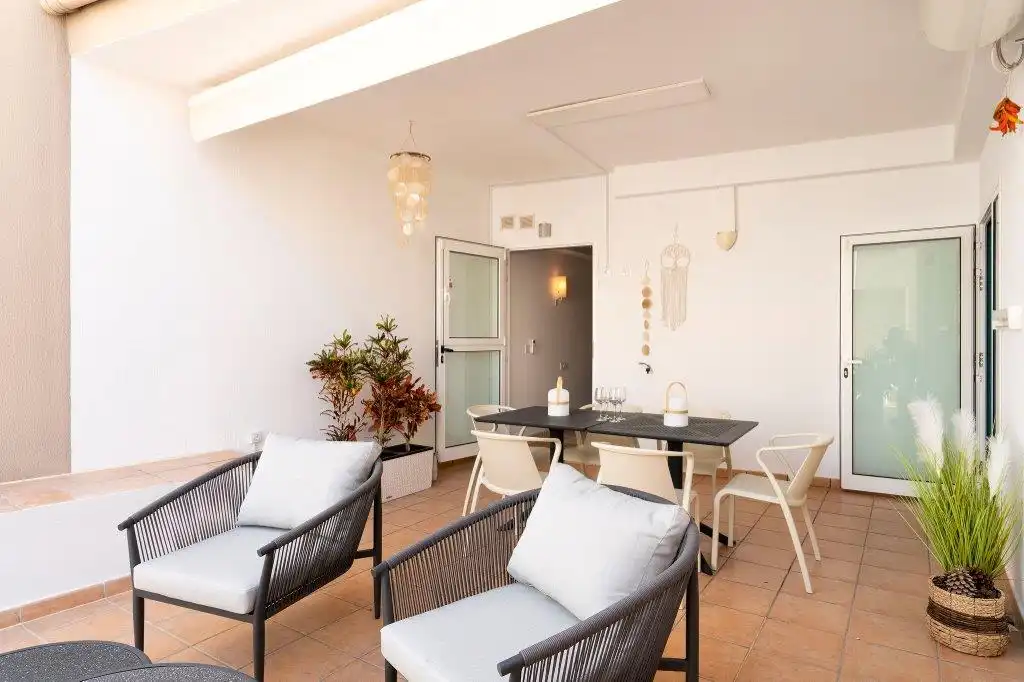 Terraza de Apartamento en venta en Mogán con Aire acondicionado, Parquet y Terraza