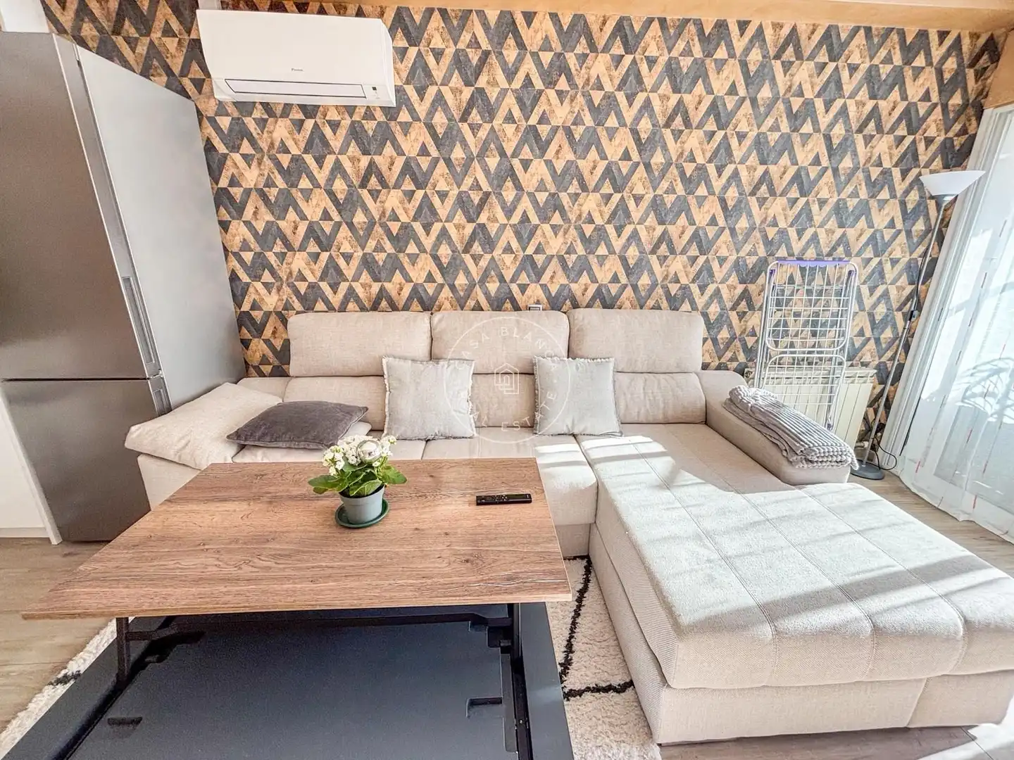 Wohnzimmer von Wohnung zum Verkauf in Lloret de Mar mit Klimaanlage, Heizung und Terrasse