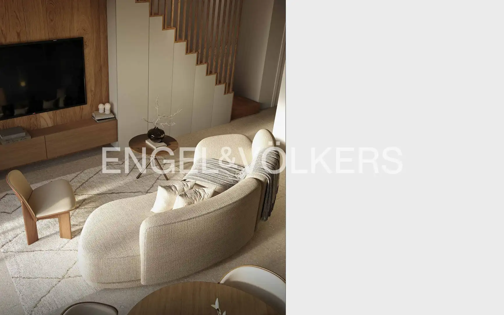 Sala de estar de Apartamento en venta en Sant Cugat del Vallès con Aire acondicionado, Calefacción y Jardín privado
