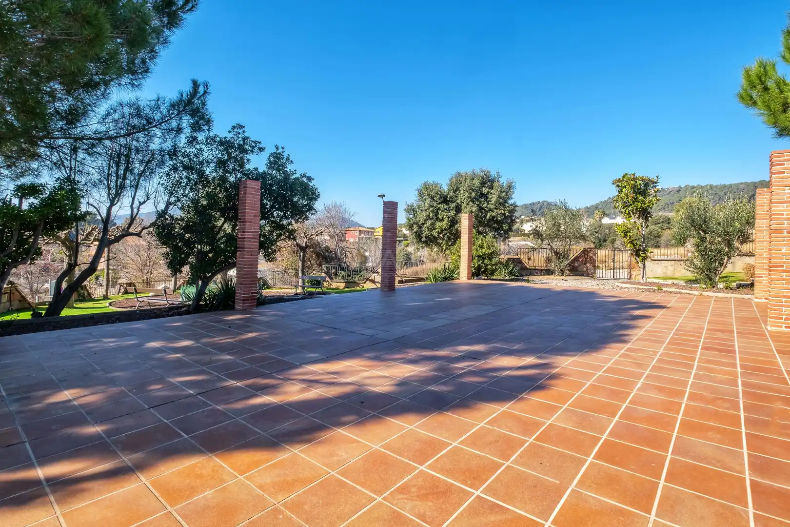 Terraza de Finca rústica en venta en Bigues i Riells del Fai con Aire acondicionado y Calefacción