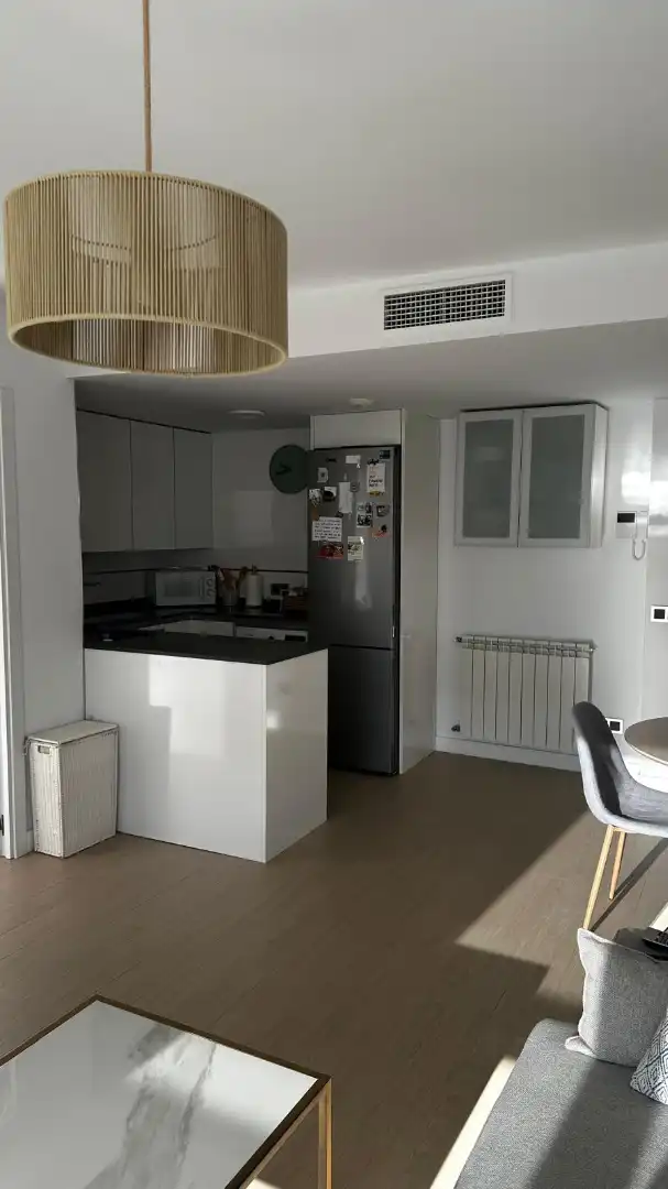 Kitchen of Flat for rent in Madrid  with Air Conditioner, Heating and Parquet flooring