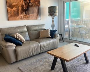 Sala d'estar de Apartament en venda en Fuengirola amb Aire condicionat, Jardí privat i Terrassa