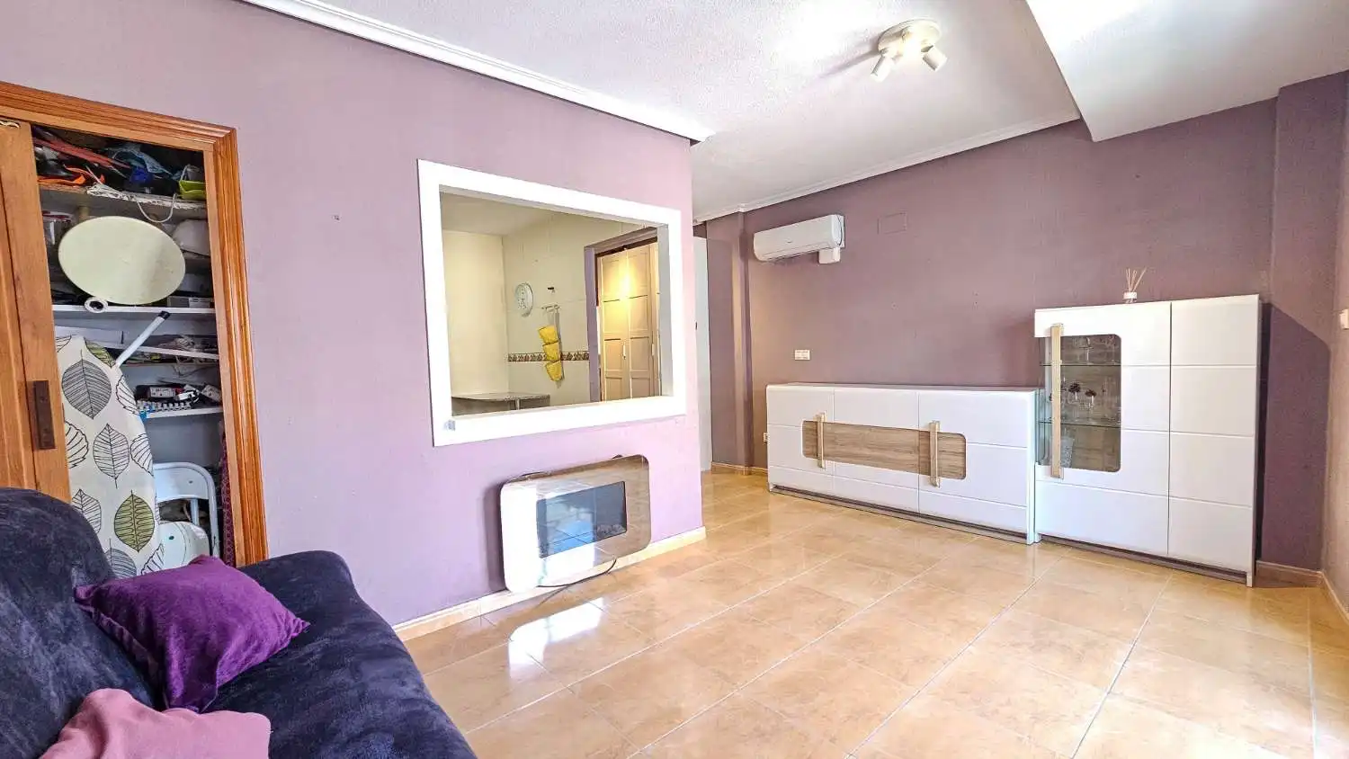 Sala de estar de Apartamento en venta en Torrevieja con Aire acondicionado, Calefacción y Terraza