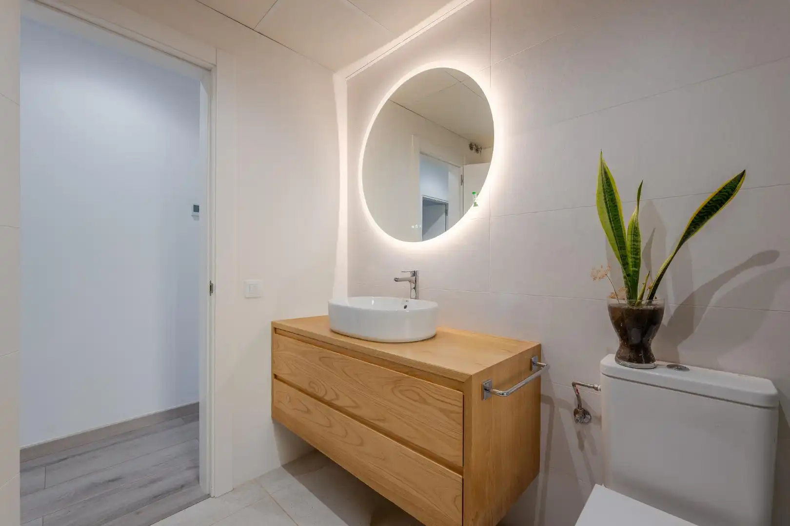 Baño de Casa o chalet en venta en Bàscara con Aire acondicionado, Jardín privado y Parquet