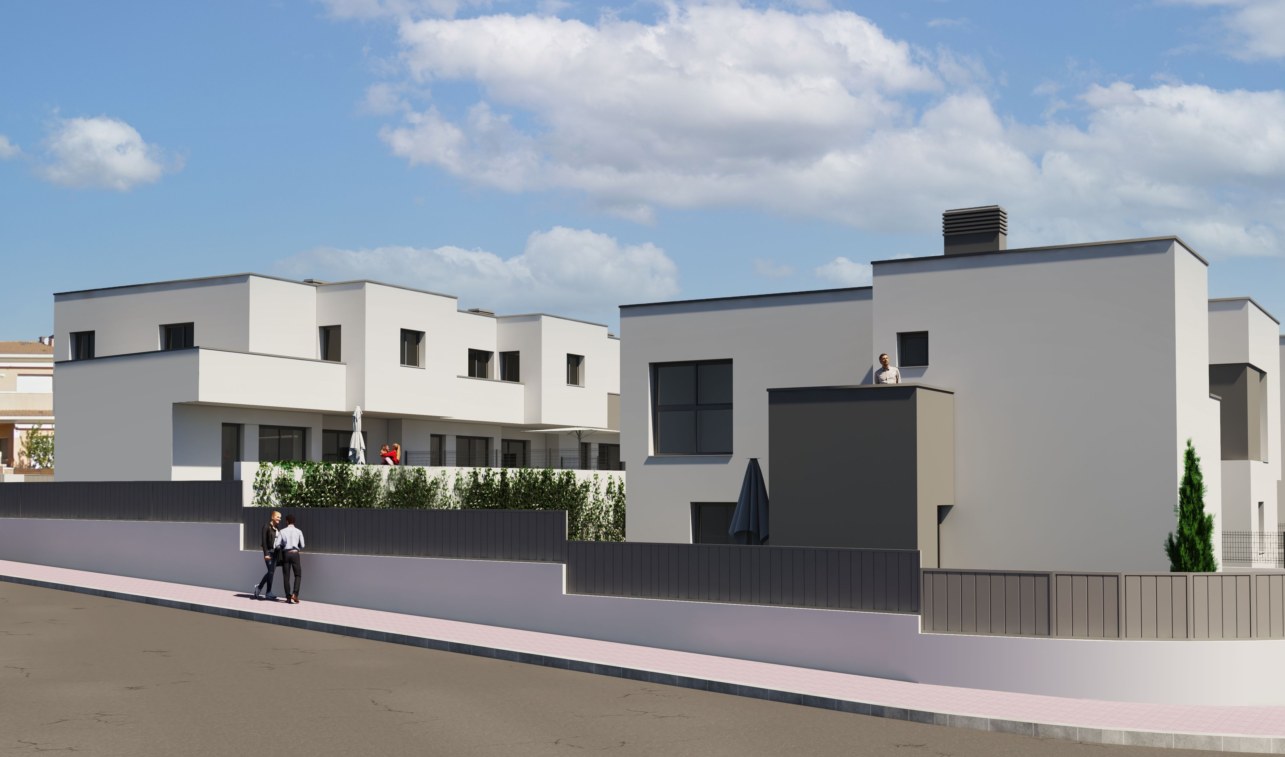 Exterior view of Single-family semi-detached for sale in Roda de Berà  with Air Conditioner, Heating and Private garden