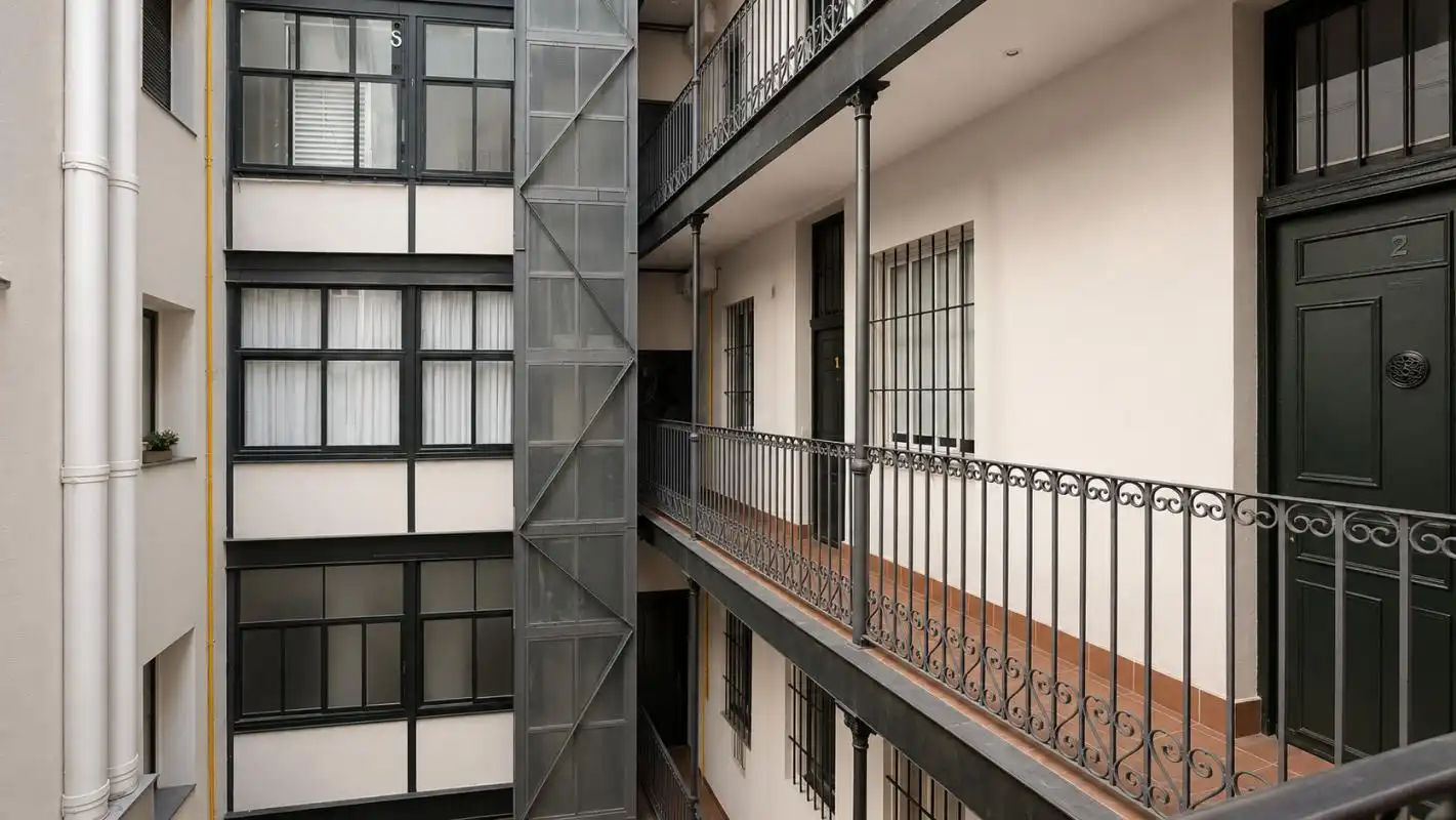Exterior view of Flat for sale in Madrid  with Air Conditioner and Heating