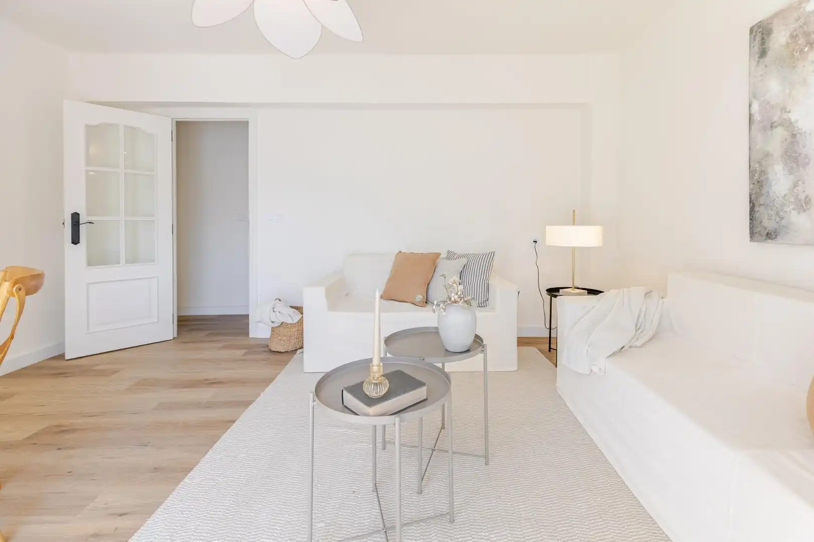 Sala de estar de Piso en venta en Valencia con Jardín privado, Parquet y Balcón