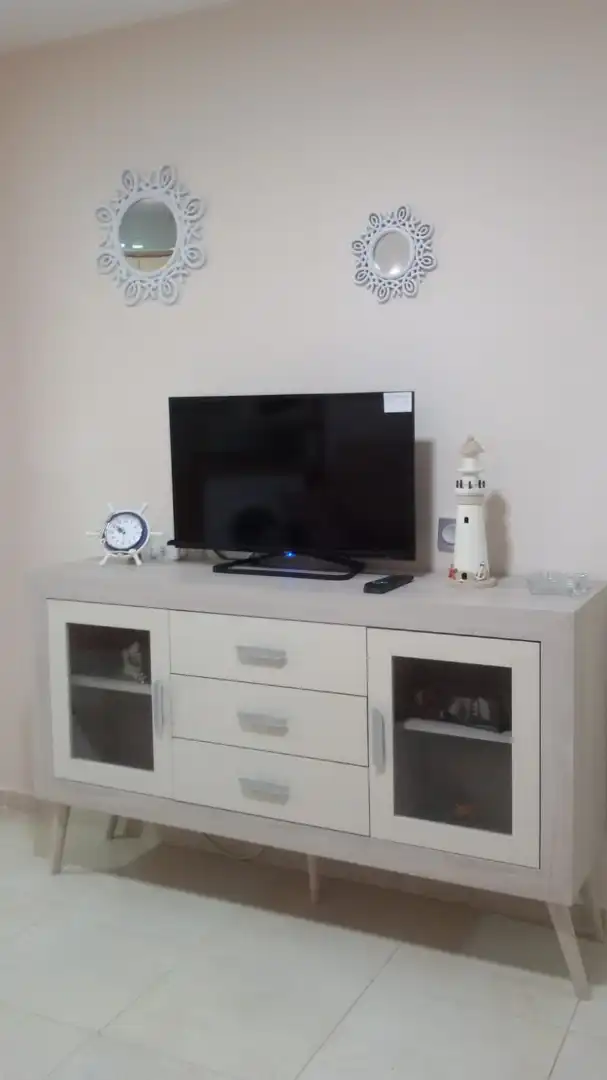 Wohnzimmer von Wohnung zur Miete in Benalmádena mit Klimaanlage, Möbliert und Gemeinschaftspool