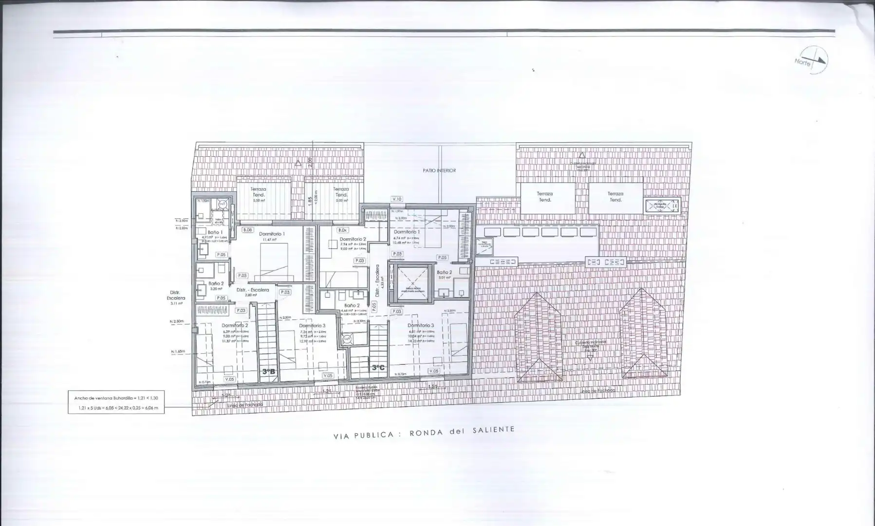 Piso en venta en Ronda de Saliente, 36, Centro
