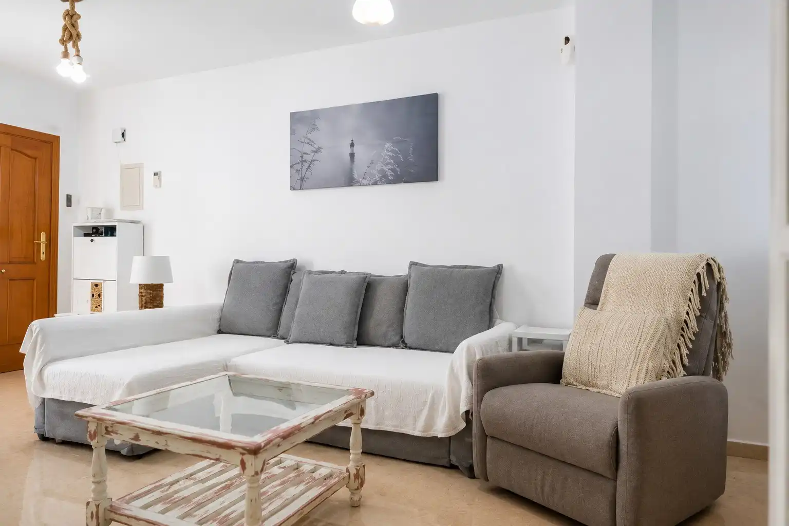 Sala de estar de Casa o chalet en venta en San Javier con Aire acondicionado, Calefacción y Piscina