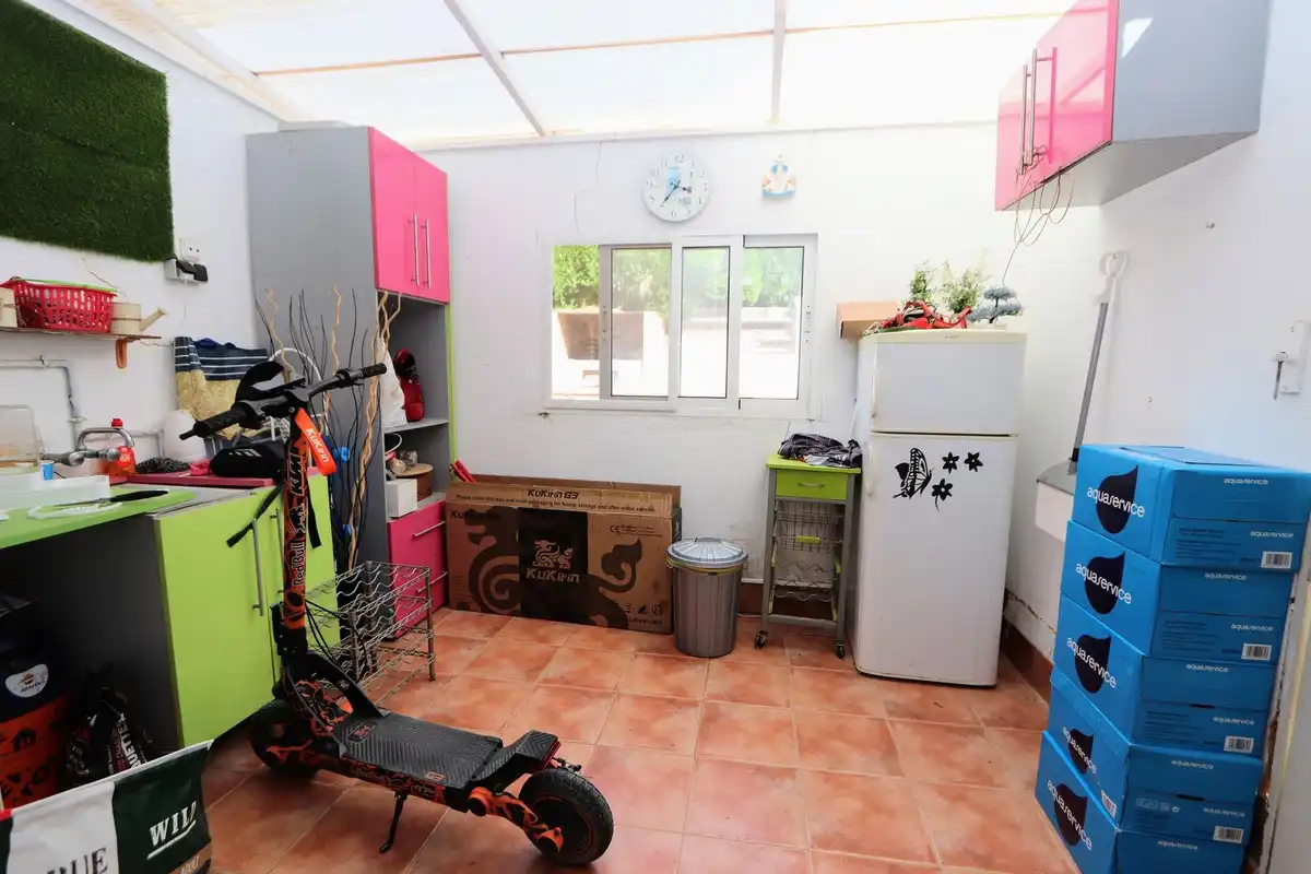 Cuina de Casa o xalet en venda en Murcia amb Aire condicionat, Jardí privat i Terrassa