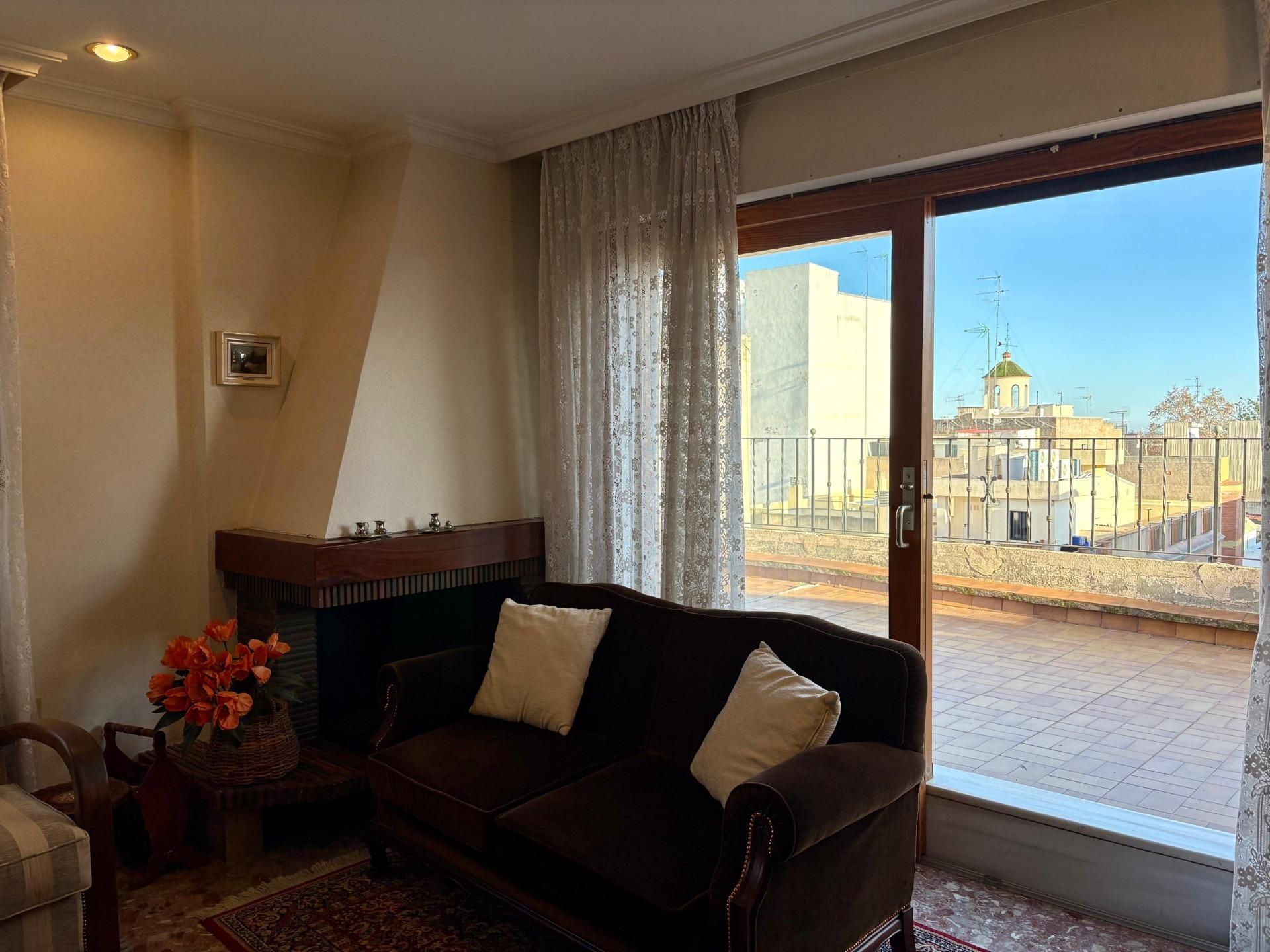 Sala d'estar de Àtic en venda en Nules amb Aire condicionat, Terrassa i Balcó