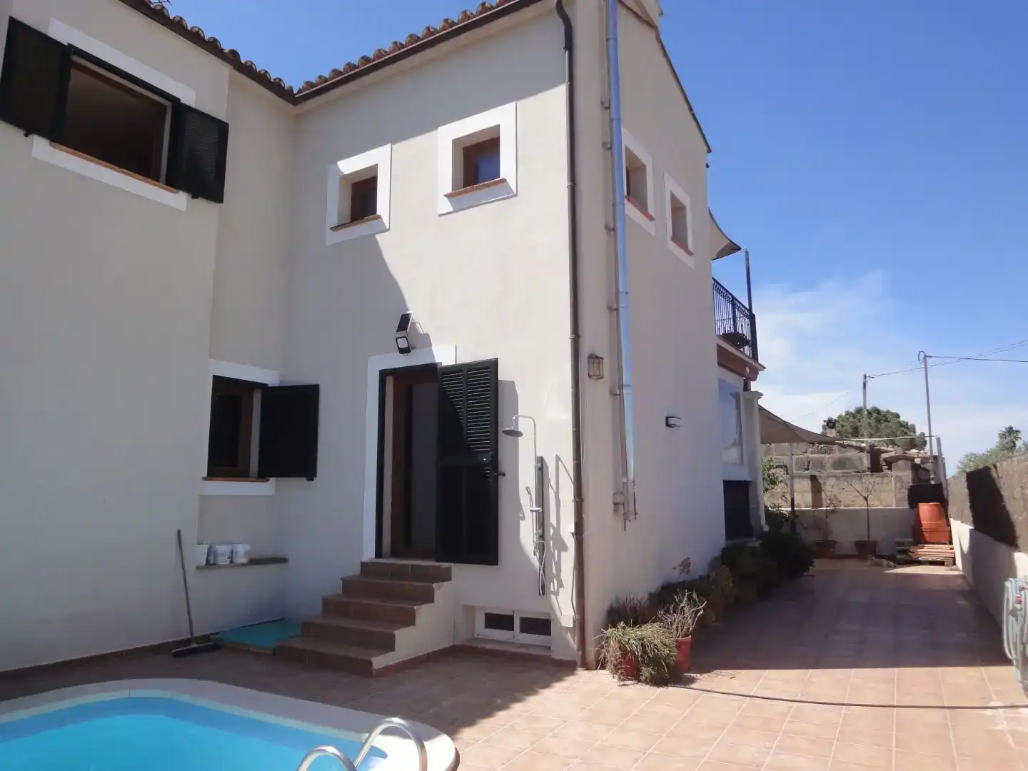 Vista exterior de Casa o xalet en venda en Algaida amb Piscina i Balcó