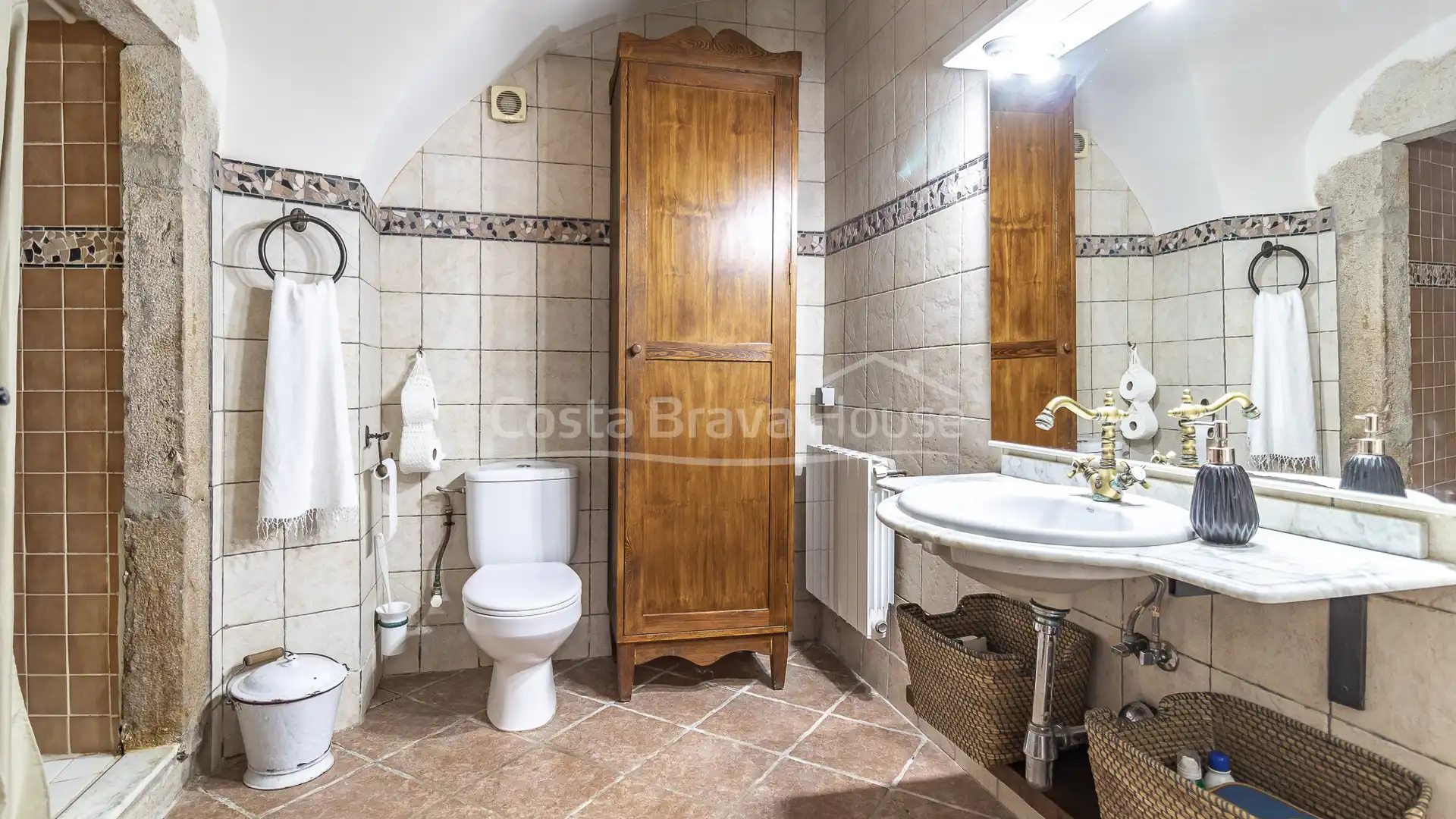 Bathroom of Country homes for sale in Begur  with Air Conditioner, Heating and Private garden