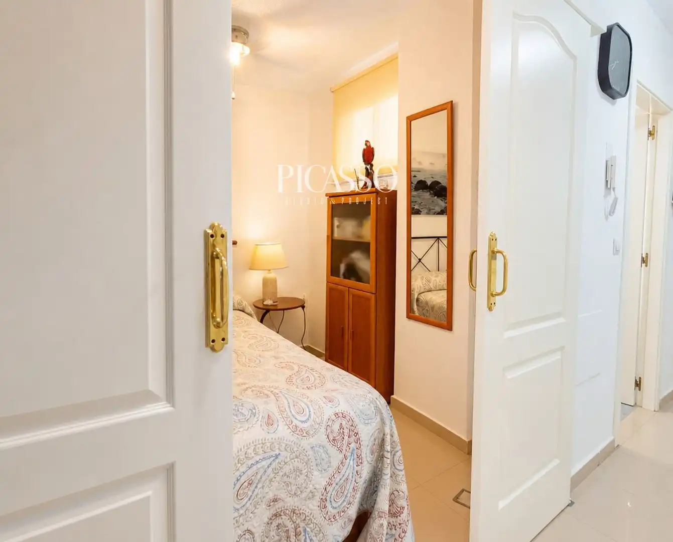Schlafzimmer von Wohnungen zur Miete in Benalmádena mit Klimaanlage