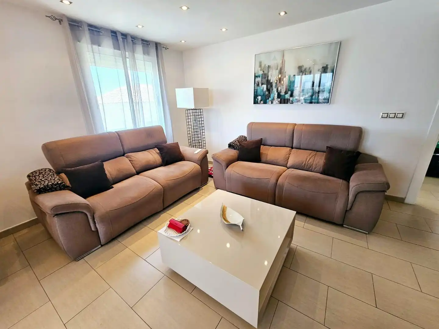 Living room of Flat for sale in Molina de Segura  with Air Conditioner, Terrace and Furnished
