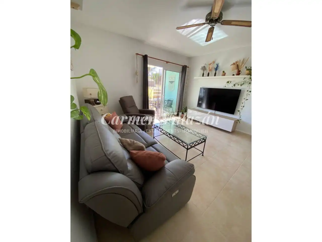 Sala de estar de Apartamento en venta en Pájara con Jardín privado, Terraza y Piscina comunitaria