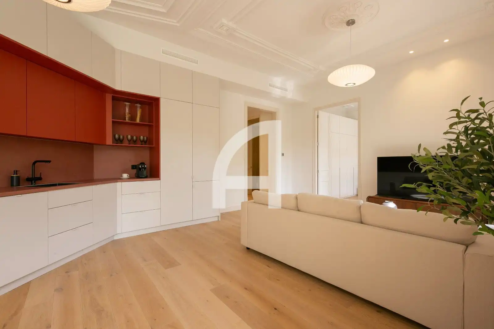 Flat with terrace to rent in Rossello, imagen 7