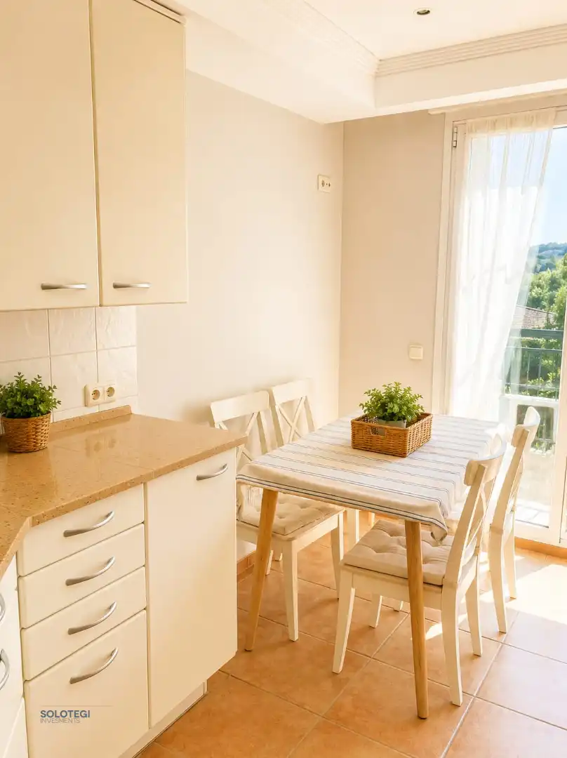 Kitchen of Flat for rent in Usurbil  with Heating, Terrace and Furnished