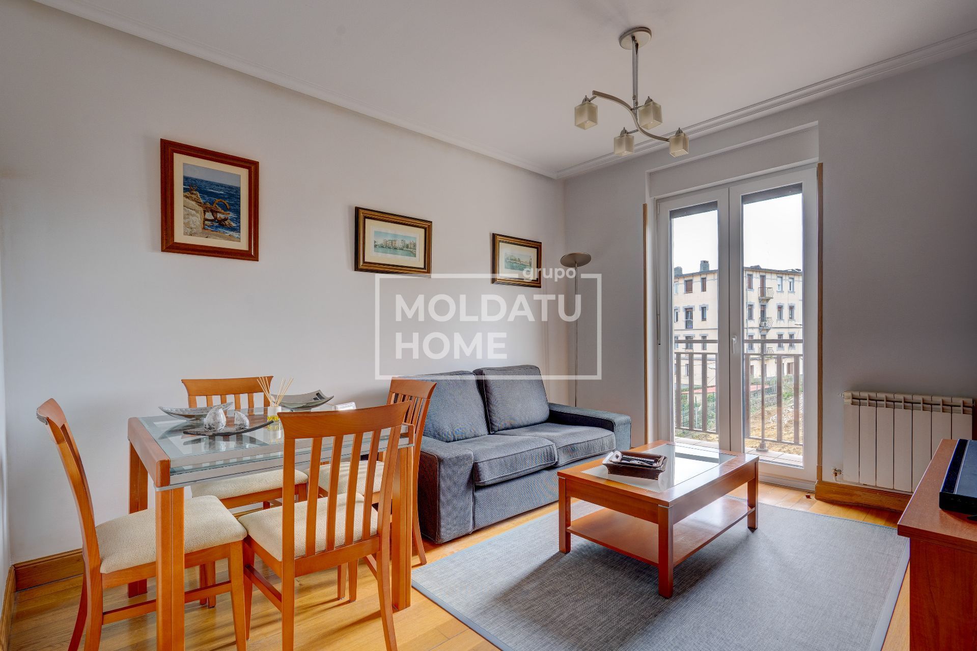 Sala de estar de Piso en venta en Donostia - San Sebastián  con Calefacción, Terraza y Amueblado