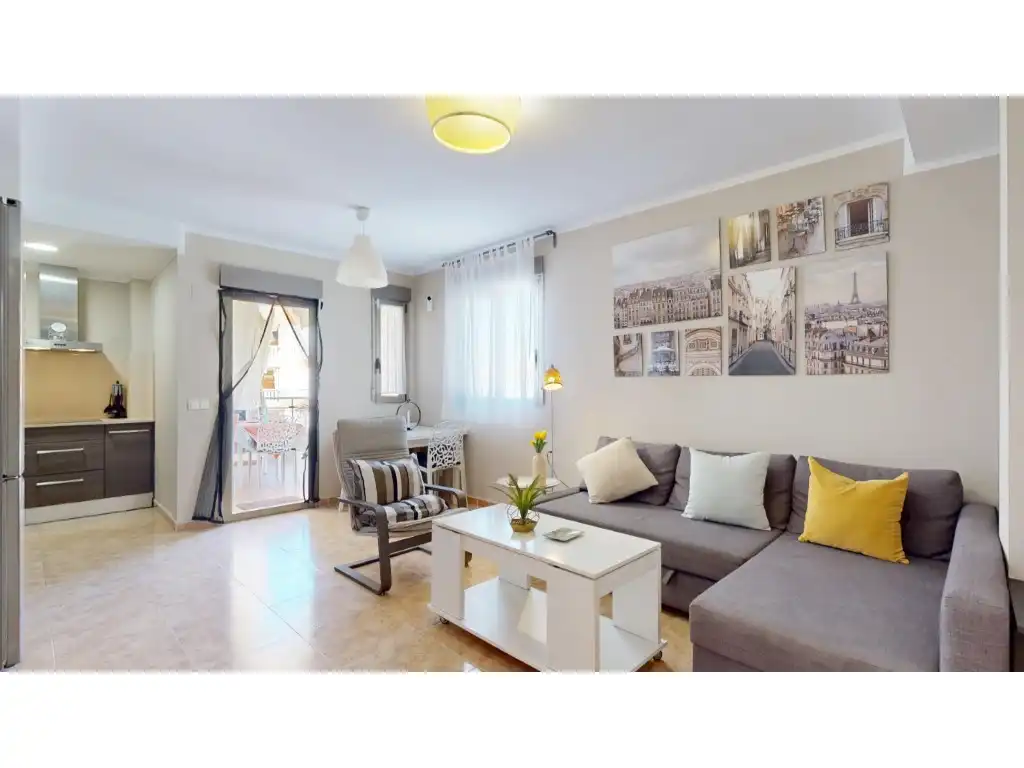 Sala de estar de Apartamento en venta en Chilches / Xilxes con Aire acondicionado, Terraza y Amueblado