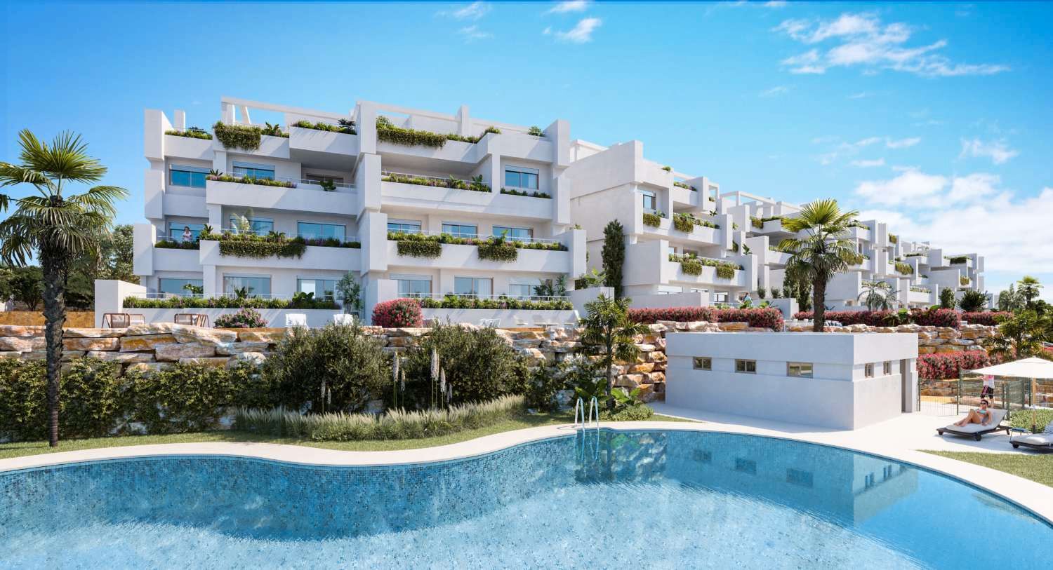Exterior view of Apartment for sale in Estepona  with Air Conditioner, Heating and Terrace
