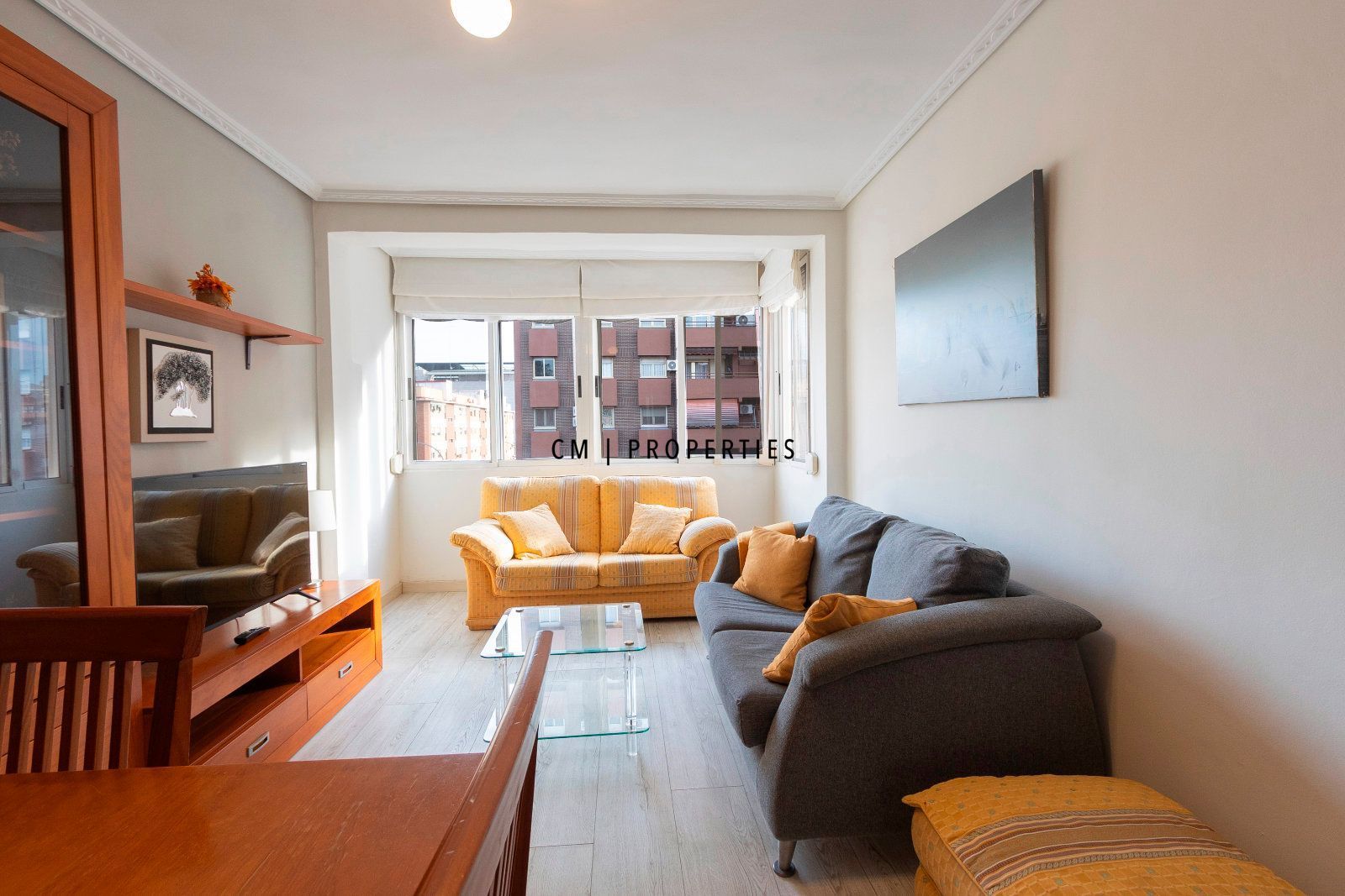 Living room of Flat to rent in  Valencia Capital  with Air Conditioner, Heating and Furnished