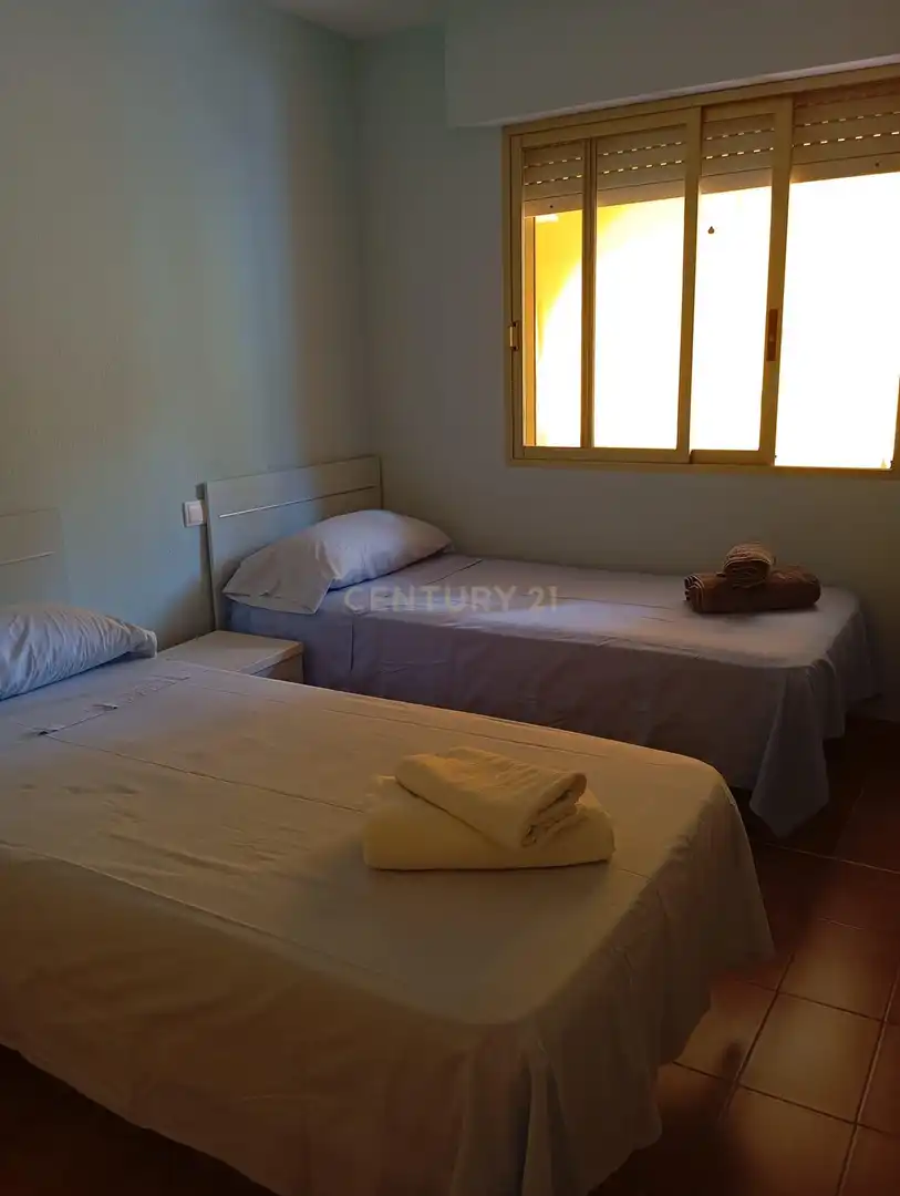 Dormitori de Apartament de lloguer en Calpe / Calp amb Aire condicionat, Rentadora i Microones