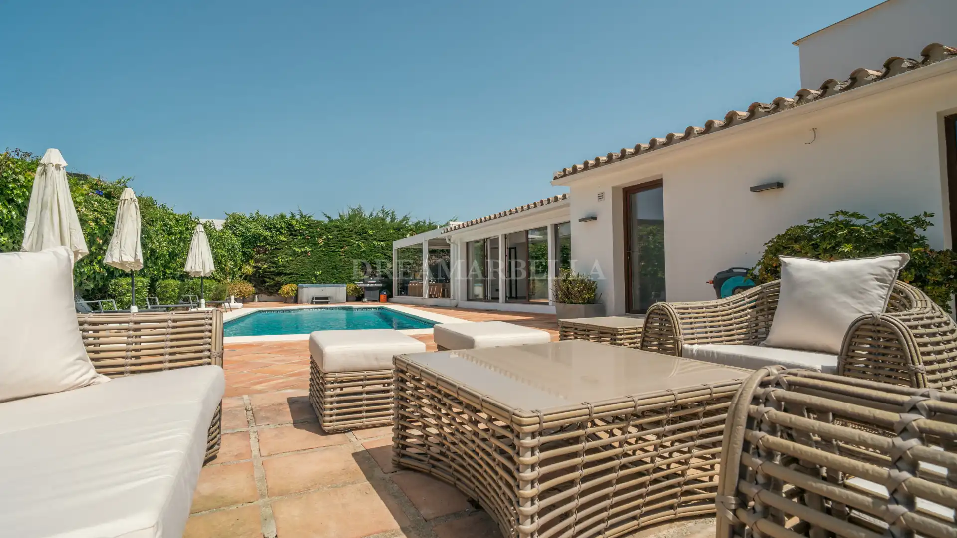 Terrace of Houses for rent in Marbella  with Air Conditioner, Private garden and Terrace