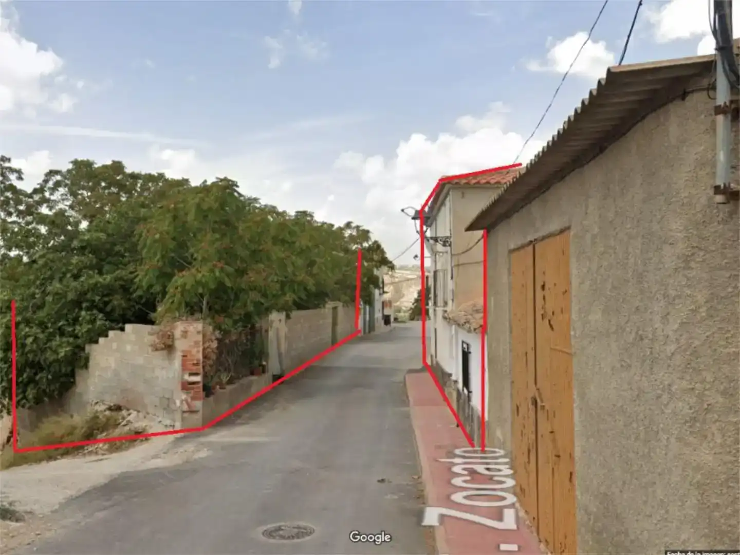 Vista exterior de Pis en venda en Cortes de Baza amb Jardí privat i Moblat
