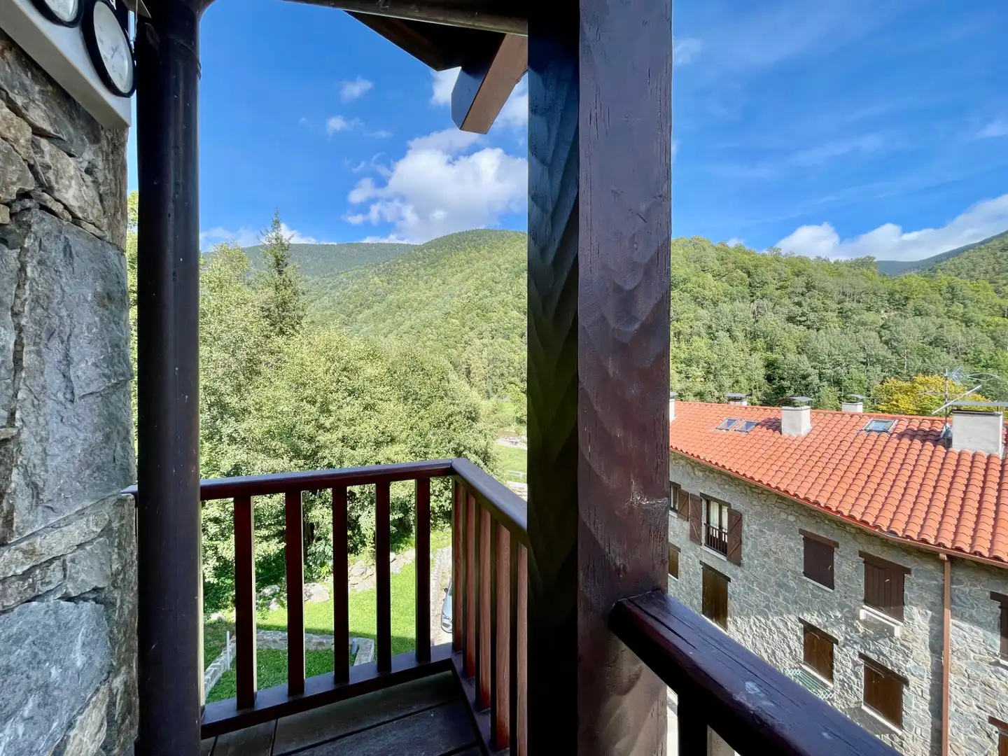 Balcony of Duplexes for sale in Setcases  with Heating, Parquet flooring and Furnished