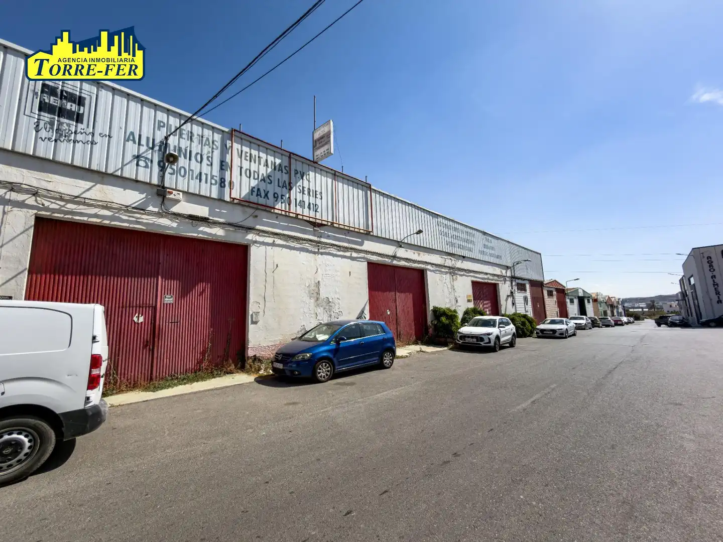 Vista exterior de Nave industrial de alquiler en Huércal de Almería