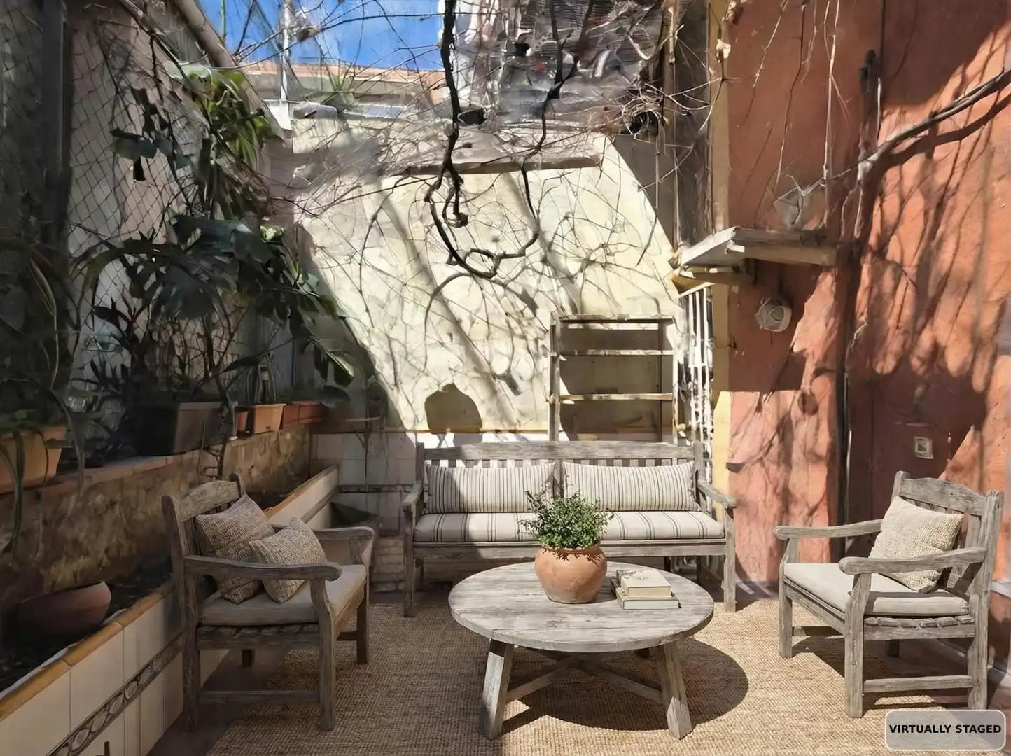 Terrasse von Wohnung zum Verkauf in  Barcelona Capital mit Klimaanlage, Heizung und Privatgarten