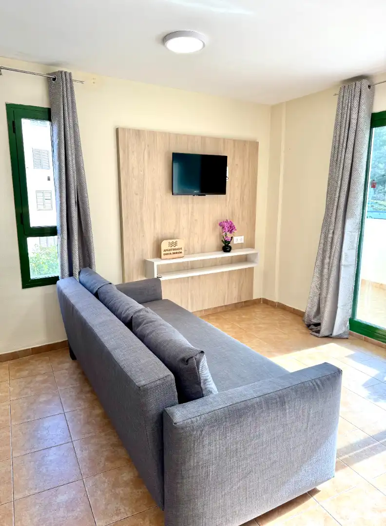 Sala de estar de Apartamento de alquiler en Salou con Terraza, Amueblado y Horno