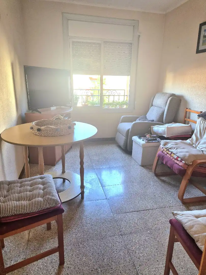Living room of Flat for sale in Terrassa  with Heating, Furnished and Balcony