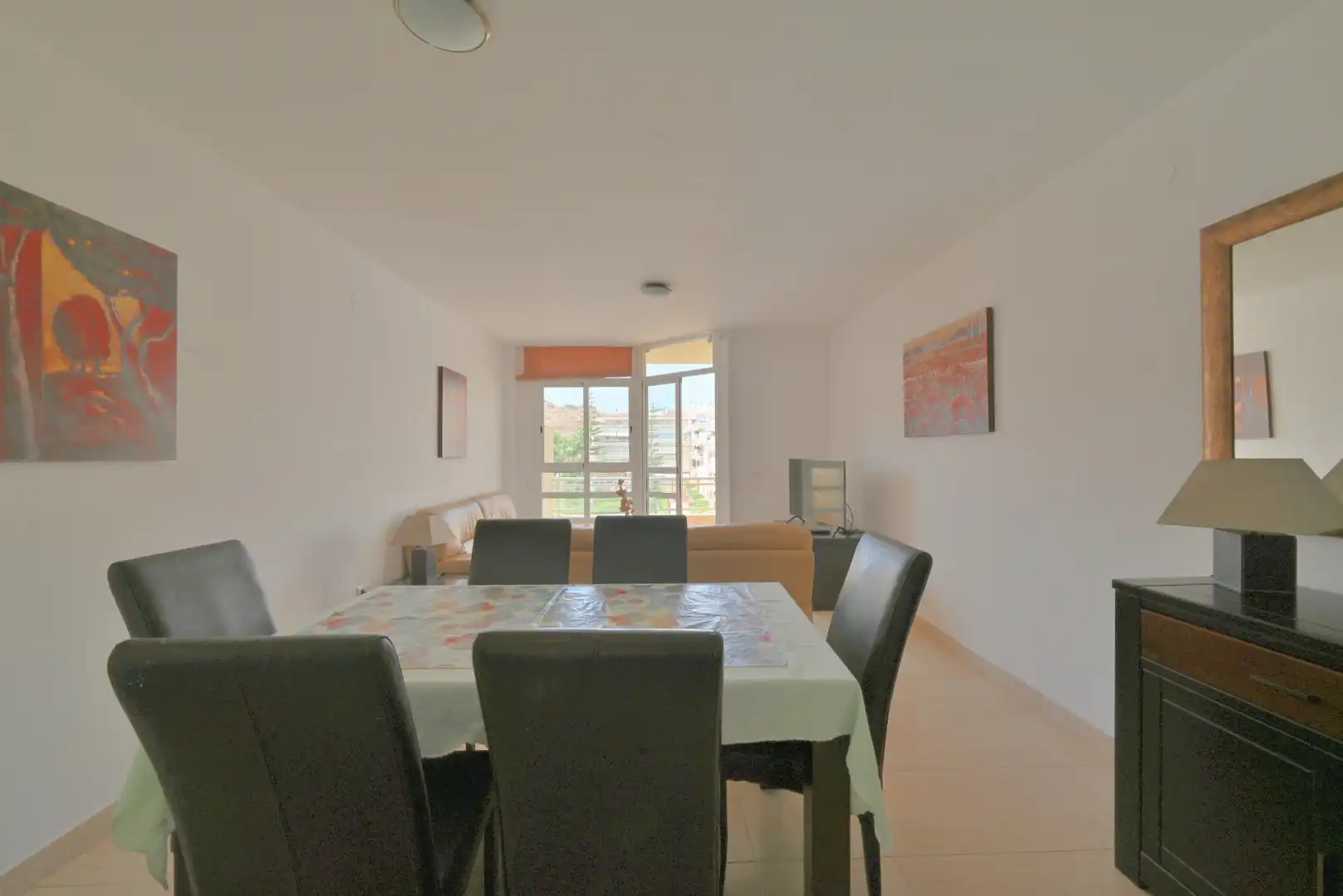 Esszimmer von Wohnungen zum Verkauf in Mijas mit Klimaanlage, Terrasse und Möbliert