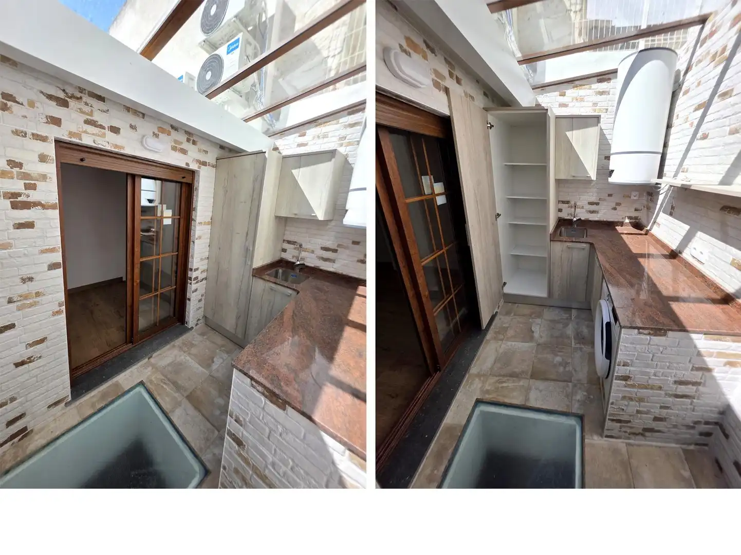 Küche von Haus oder Chalet zum Verkauf in Castellón de la Plana / Castelló de la Plana mit Klimaanlage, Heizung und Parkett